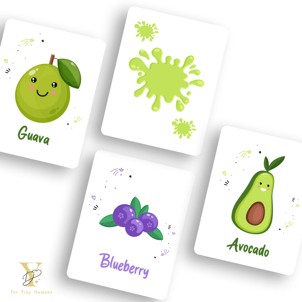 Fruits Flash Cards & Diwali Bodysuit Gift Set