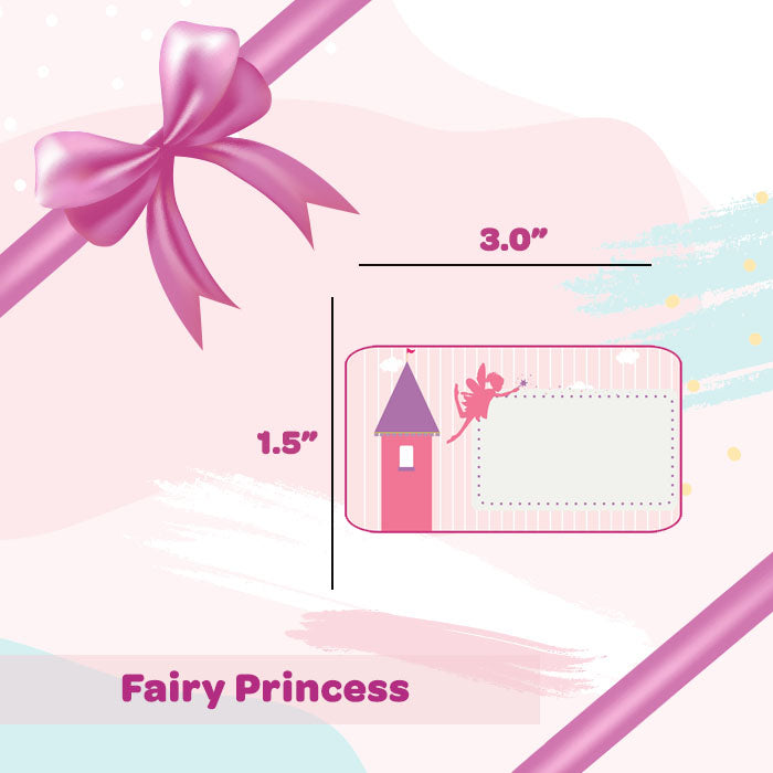 Personalised Gift Sticker - Fairy Princess - Set of 60