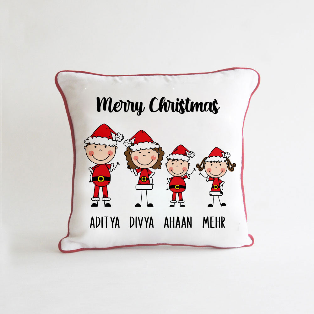 Square Family Cushion - 4 People/Pets