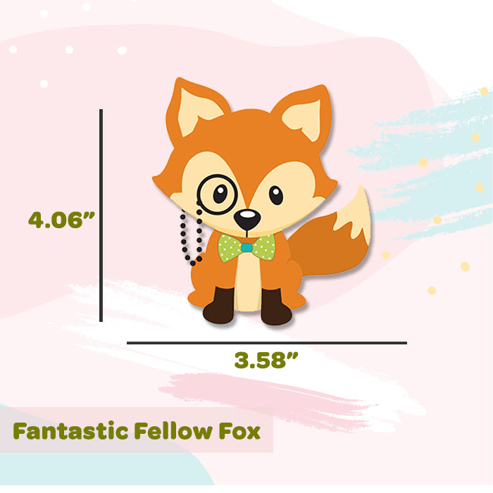 Fantastic Fellow Fox Mini Wall Art Stickers