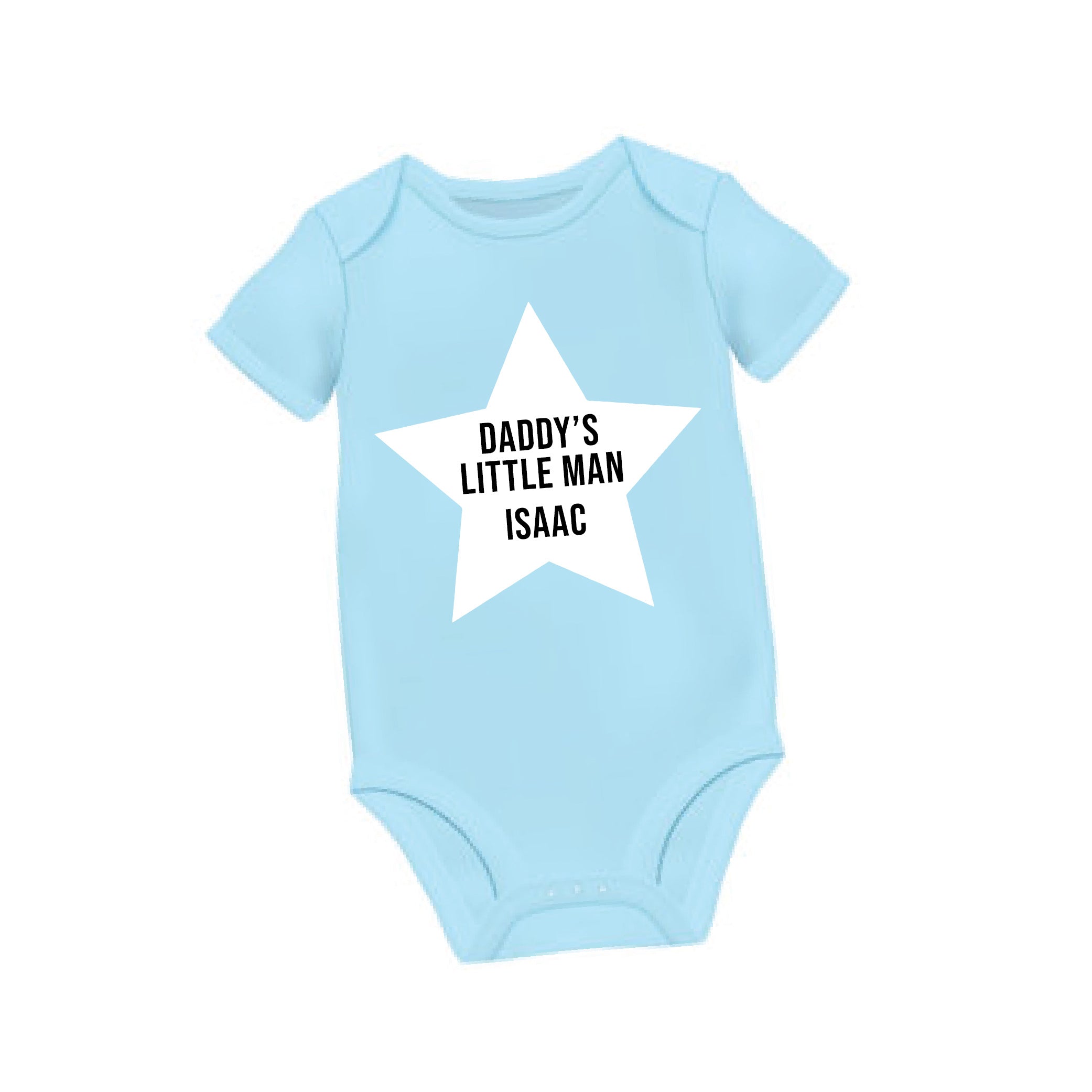 Daddy's Little Man Onesie - Blue