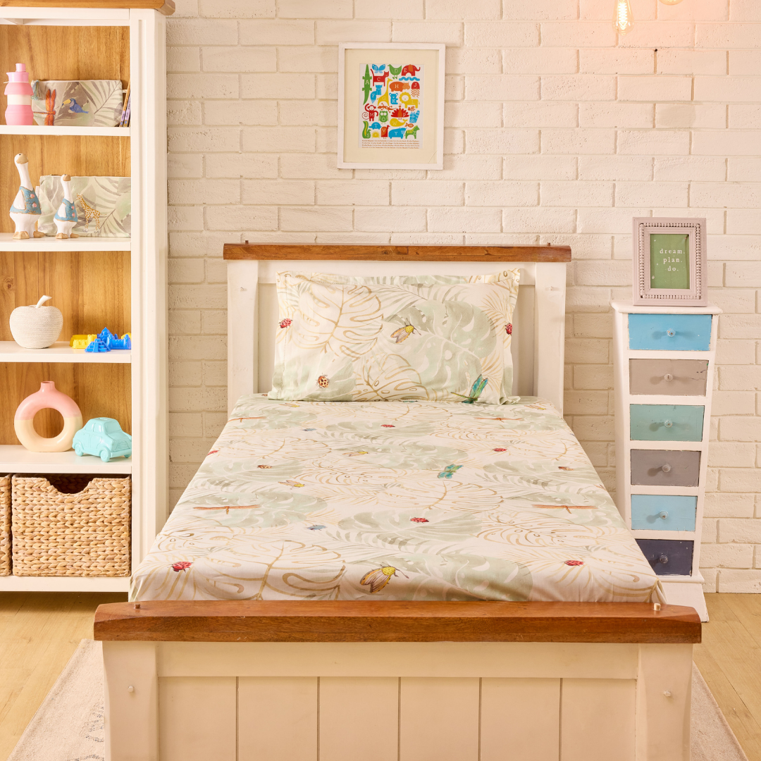 Baby It's a Wild World Cord Print Double/ King Bed Sheet Set