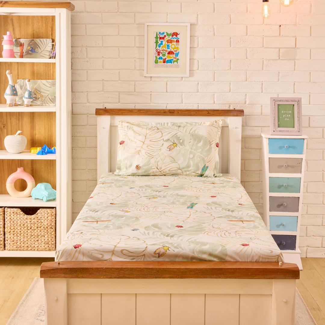 Baby It's a Wild World Cord Print Double/ King Bed Sheet Set