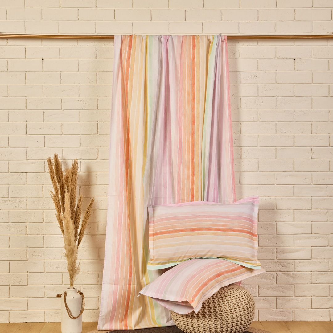 Dream A Little Dream Cord Print Double/ King Bed Sheet Set