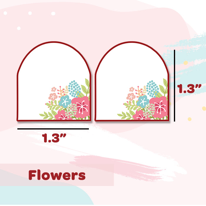 Shoe Labels Pack - Flowers -  12 Pairs