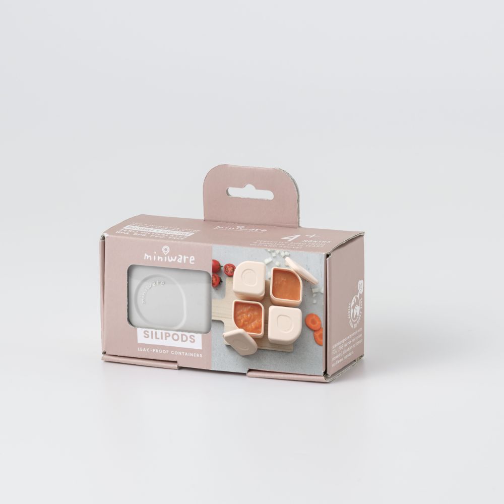 Miniware Leakproof Silipods, Peach