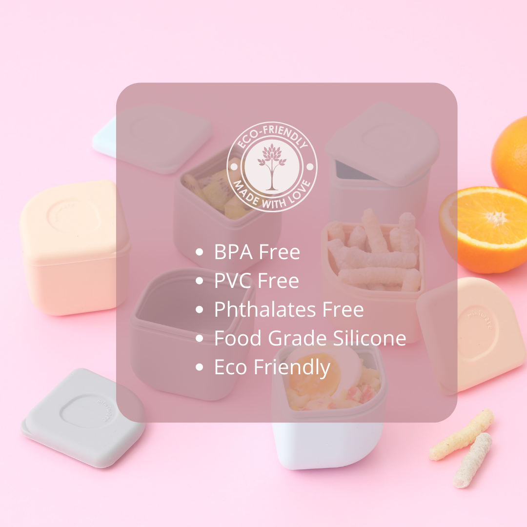 Miniware Leakproof Silipods, Peach