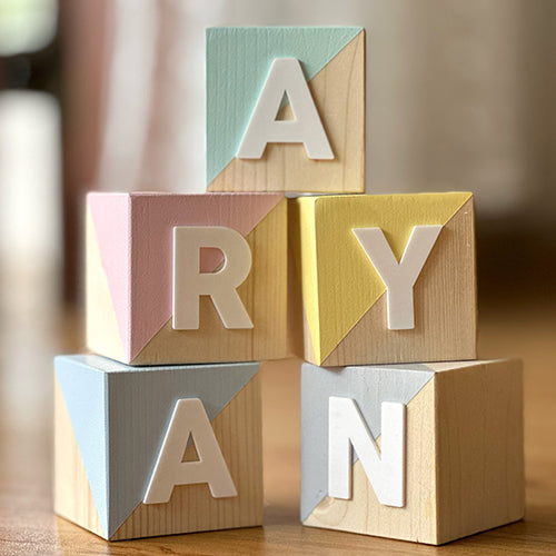 Personalised Wooden Blocks - Letter Blocks