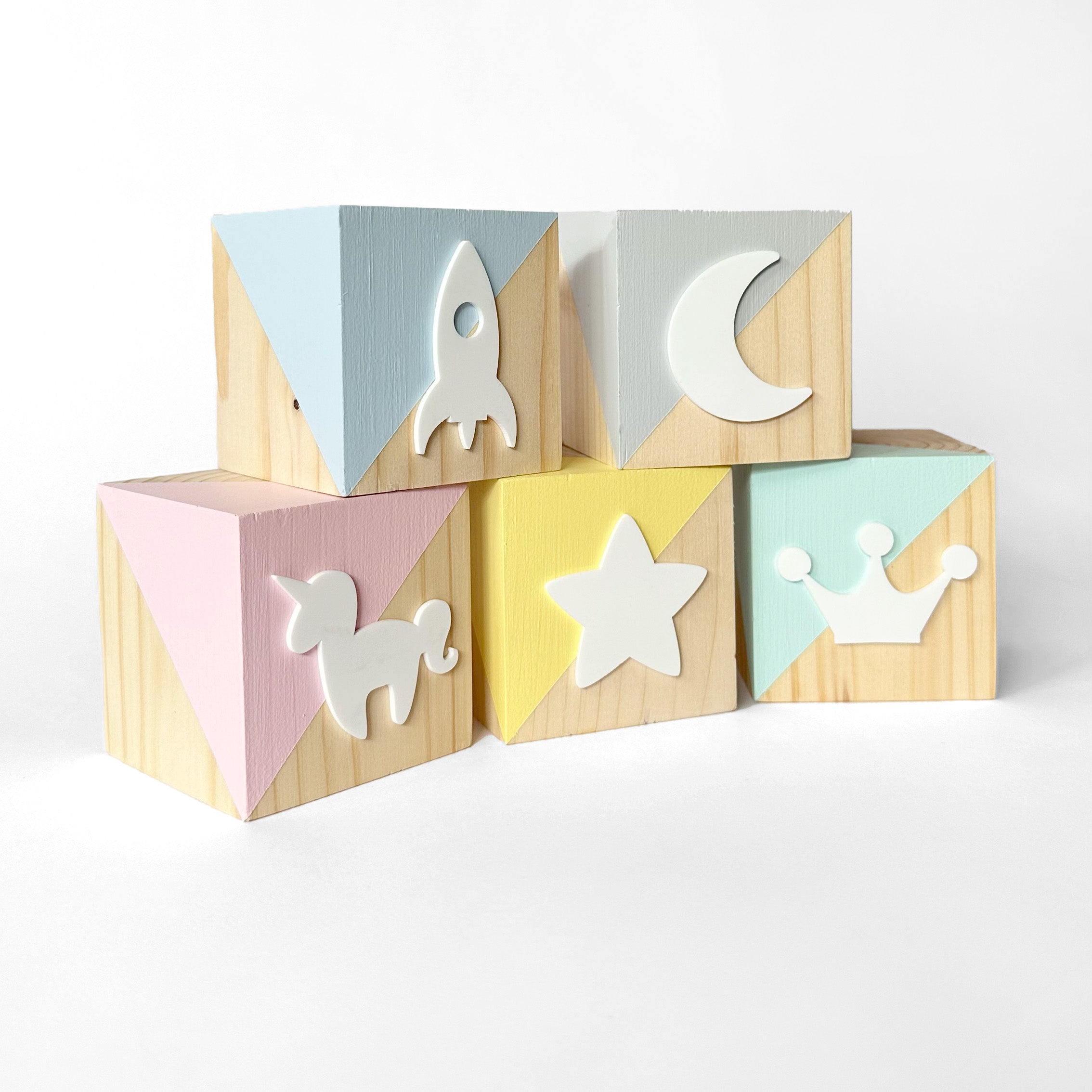 Personalised Wooden Blocks - Letter Blocks