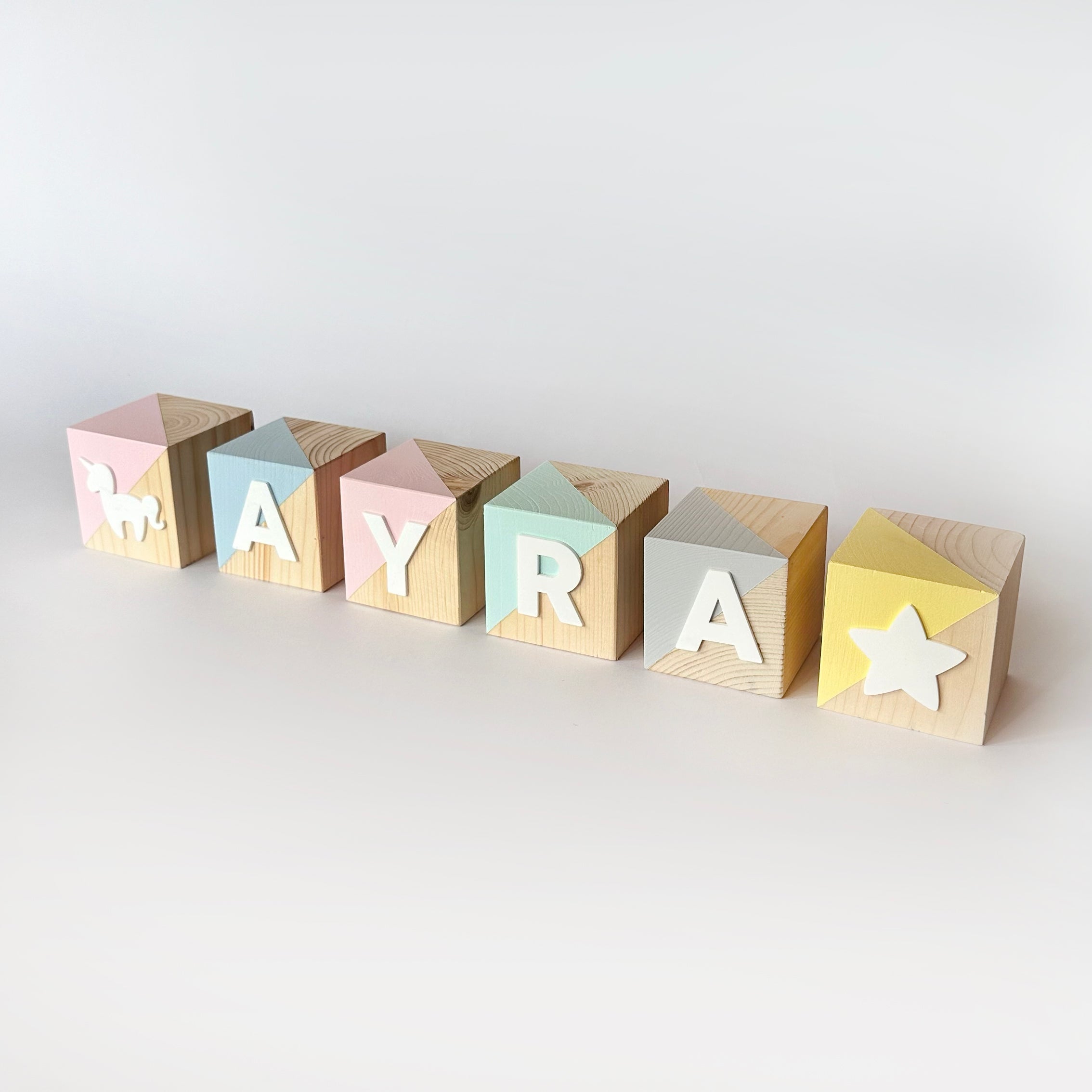 Personalised Wooden Blocks - Letter Blocks