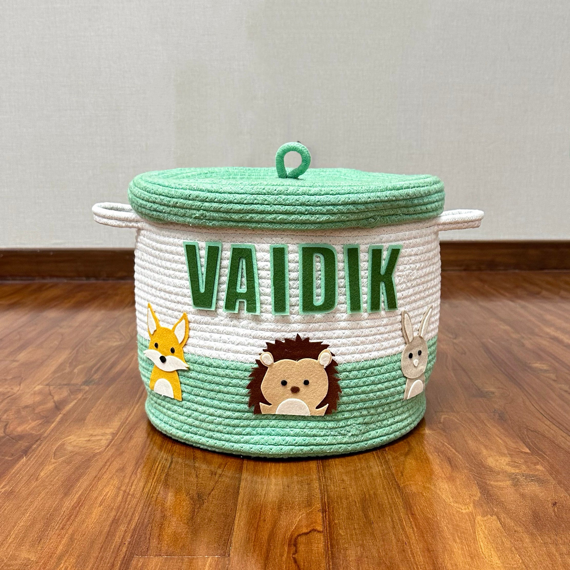 Rope Basket With Lid Medium/Large/Set Of 2