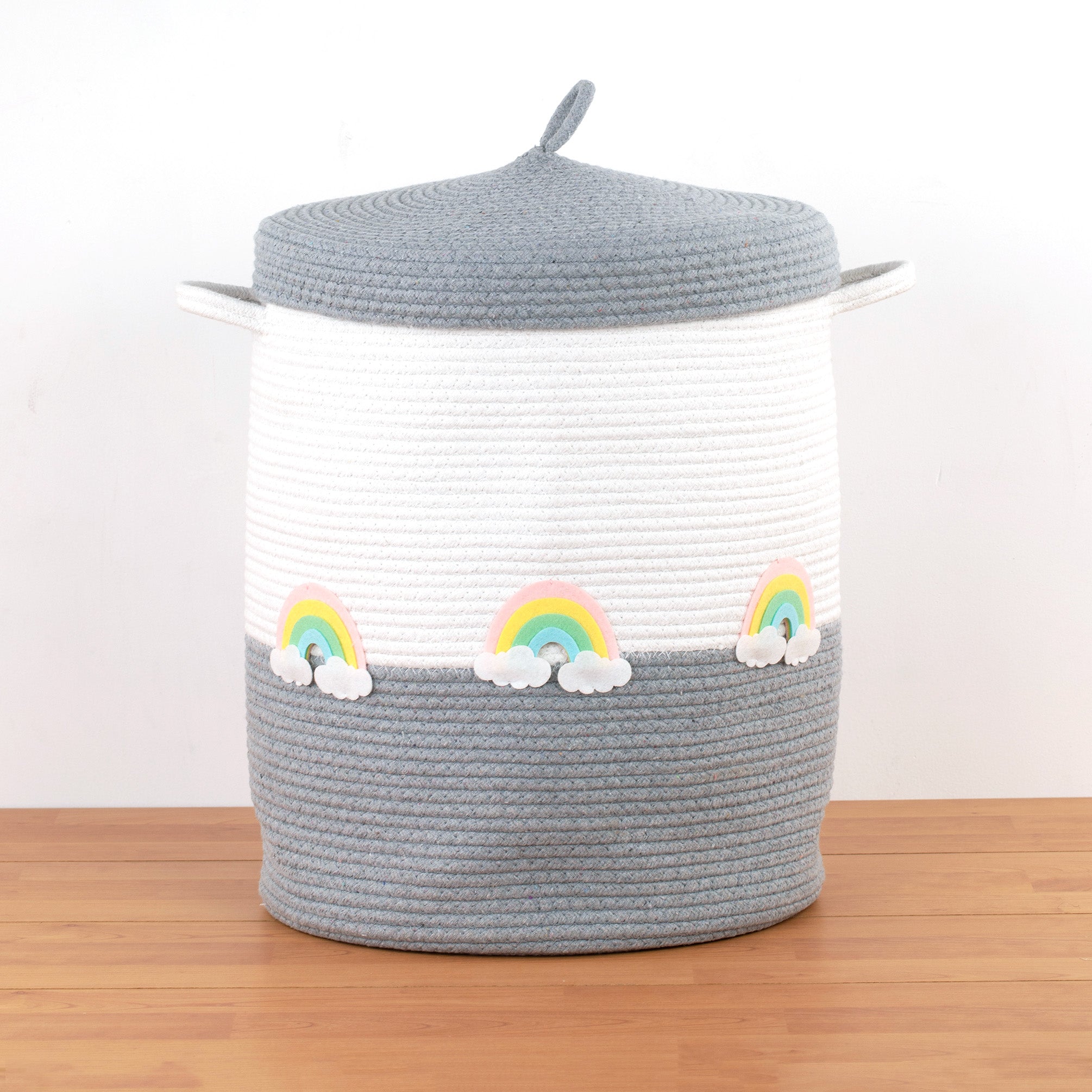 Rope Basket With Lid Medium/Large/Set Of 2