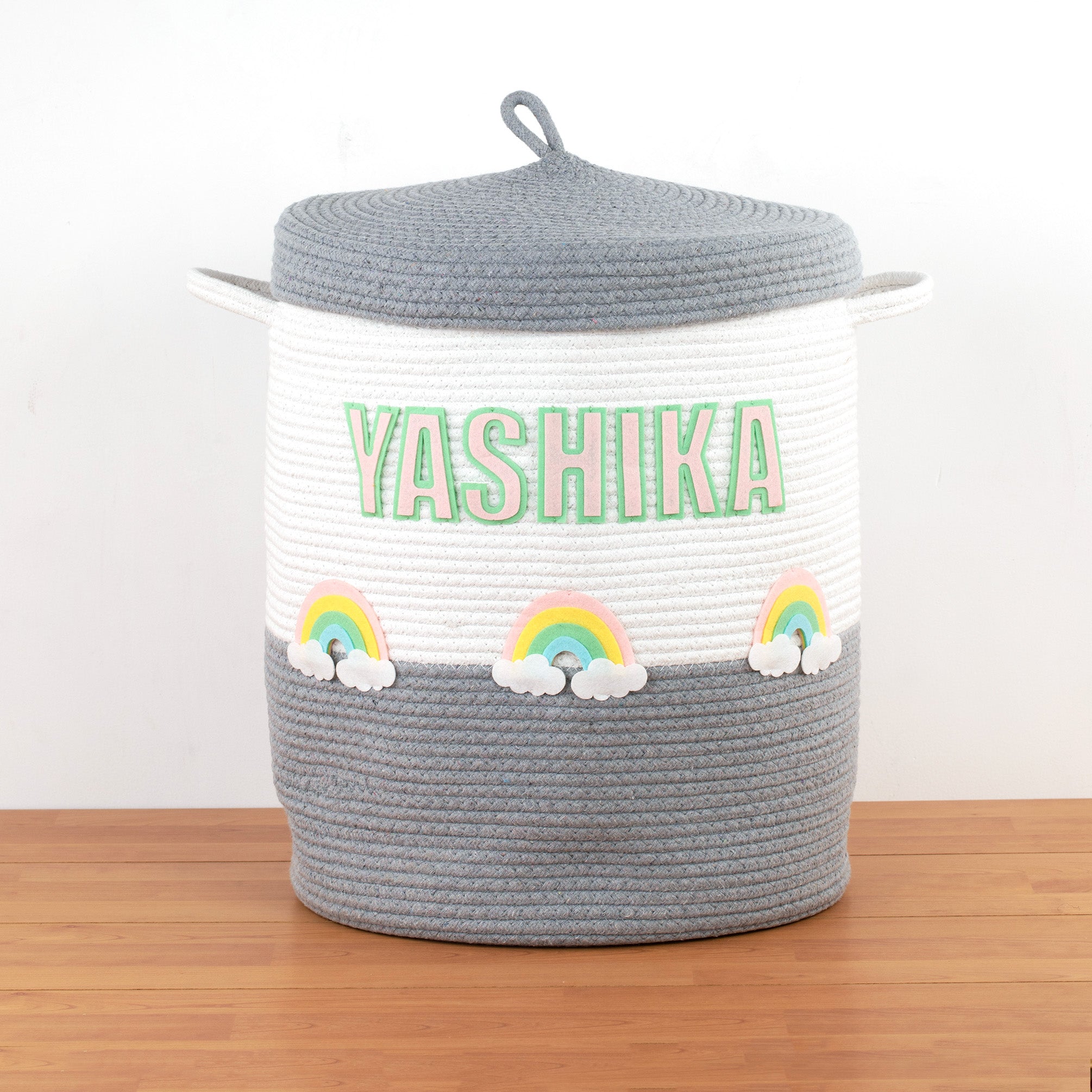 Rope Basket With Lid Medium/Large/Set Of 2