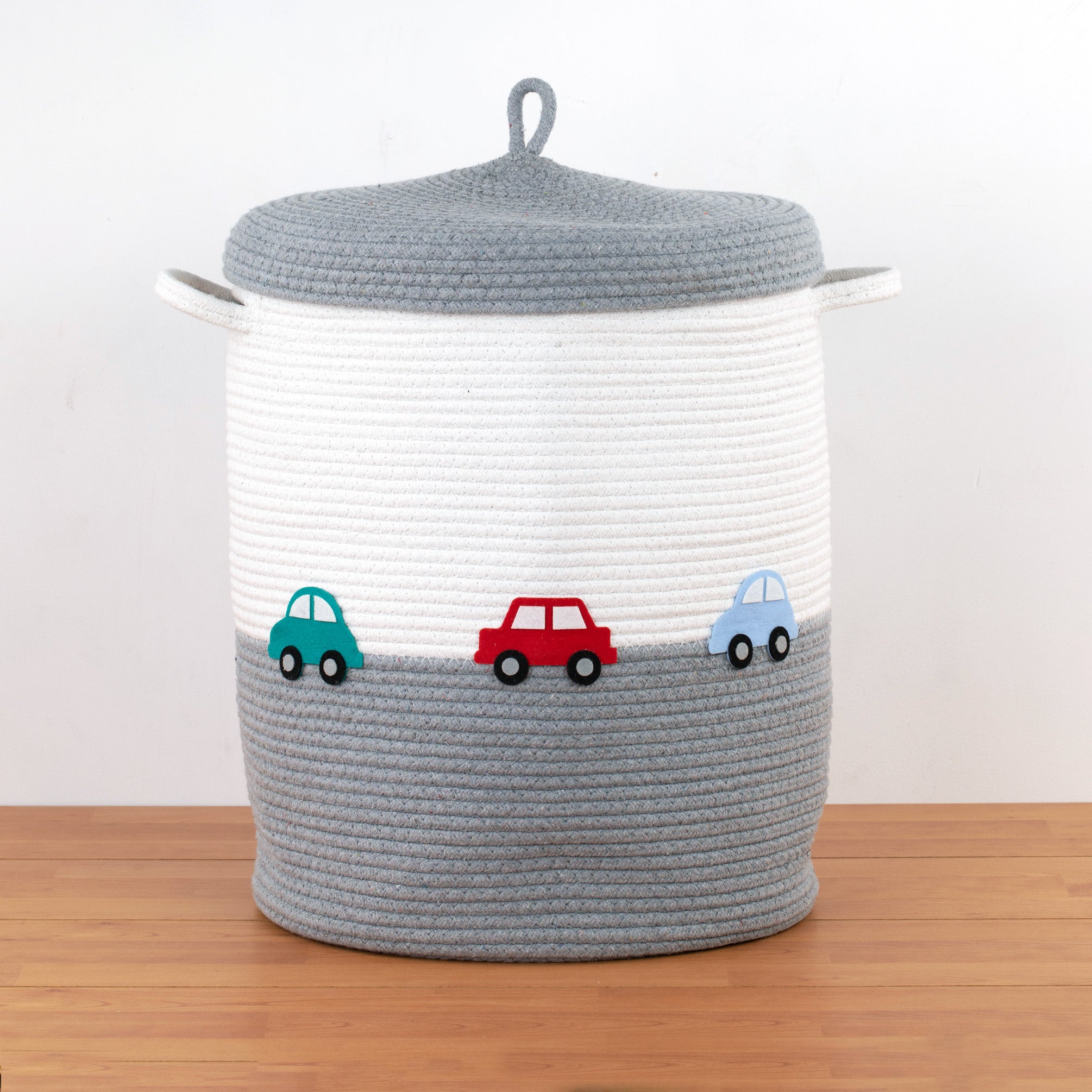 Rope Basket With Lid Medium/Large/Set Of 2