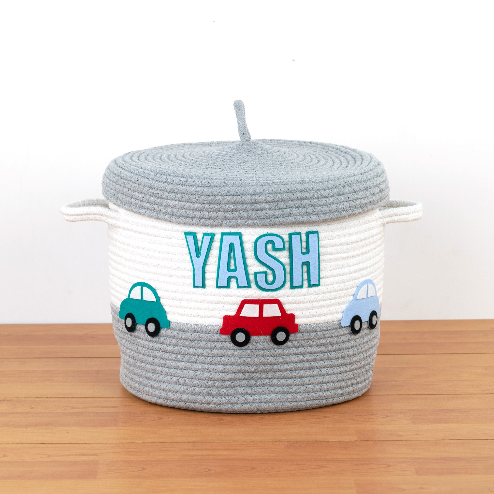 Rope Basket With Lid Medium/Large/Set Of 2
