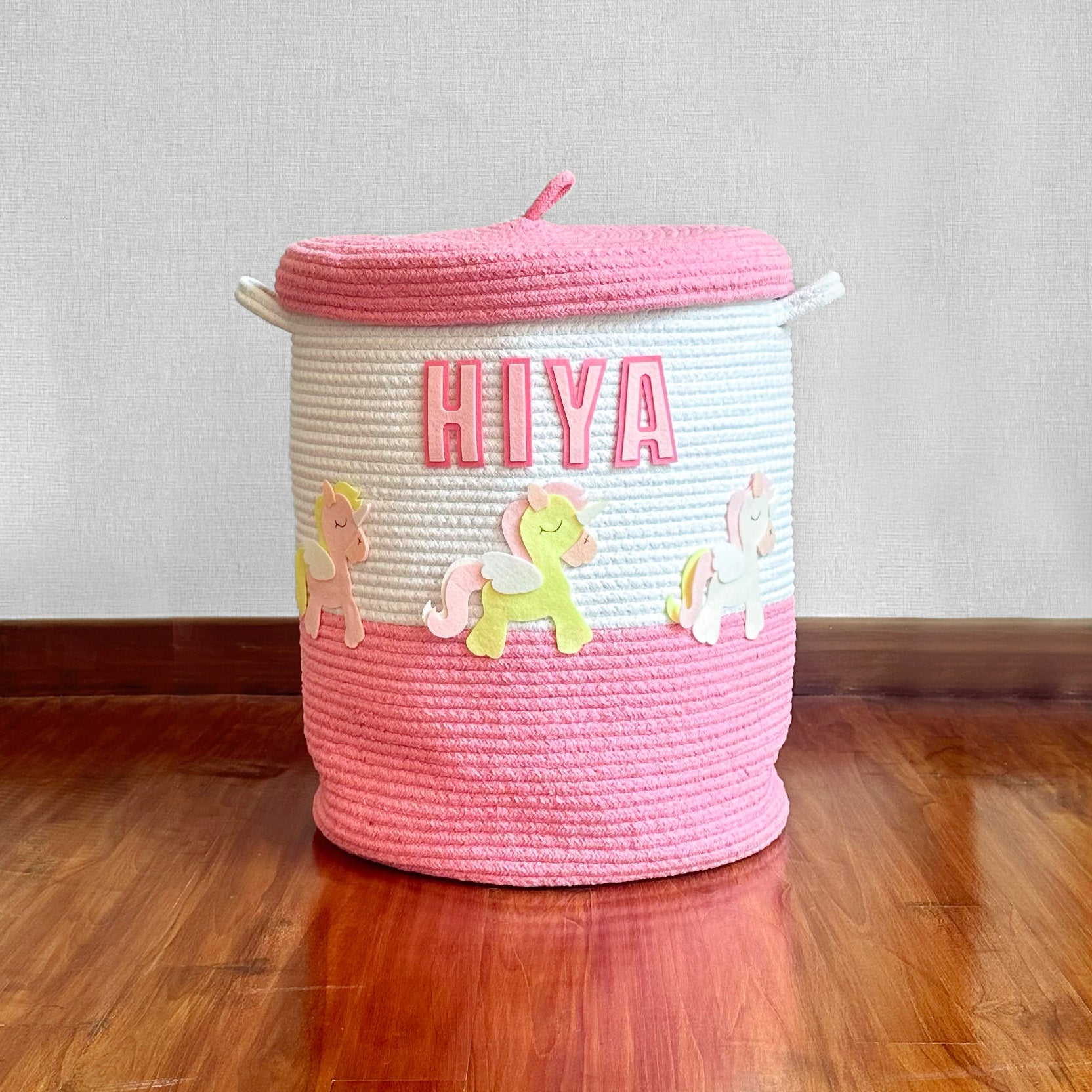 Rope Basket With Lid Medium/Large/Set Of 2