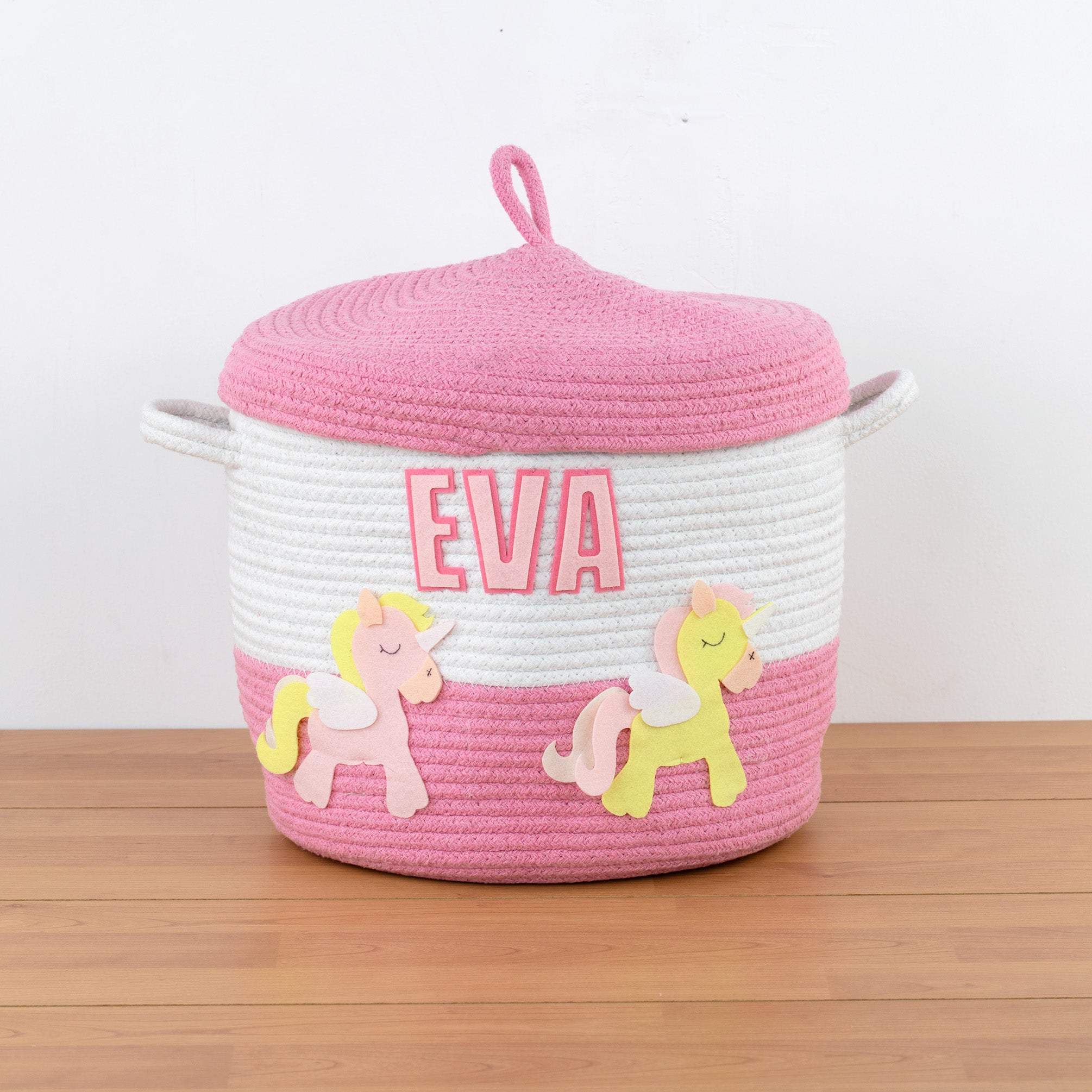 Rope Basket With Lid Medium/Large/Set Of 2