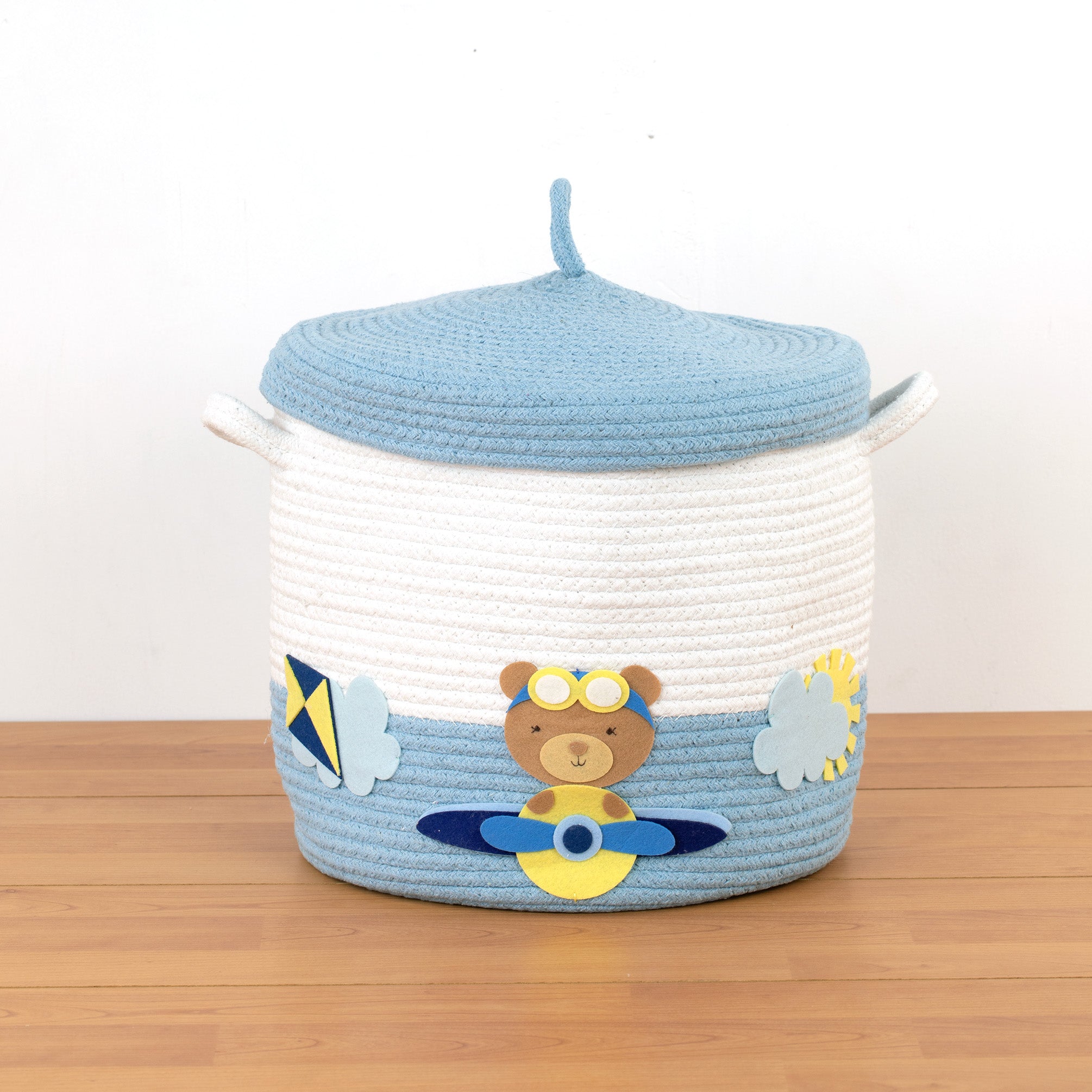 Rope Basket With Lid Medium/Large/Set Of 2