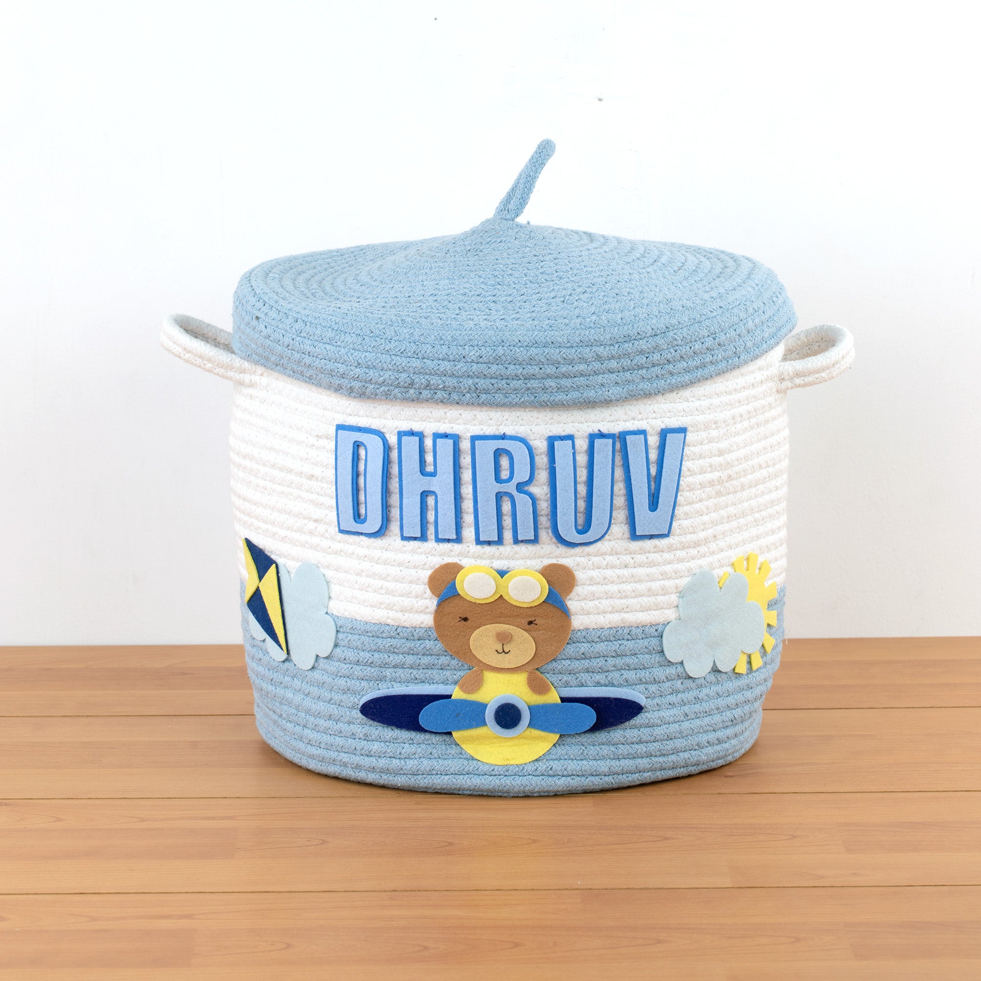 Rope Basket With Lid Medium/Large/Set Of 2