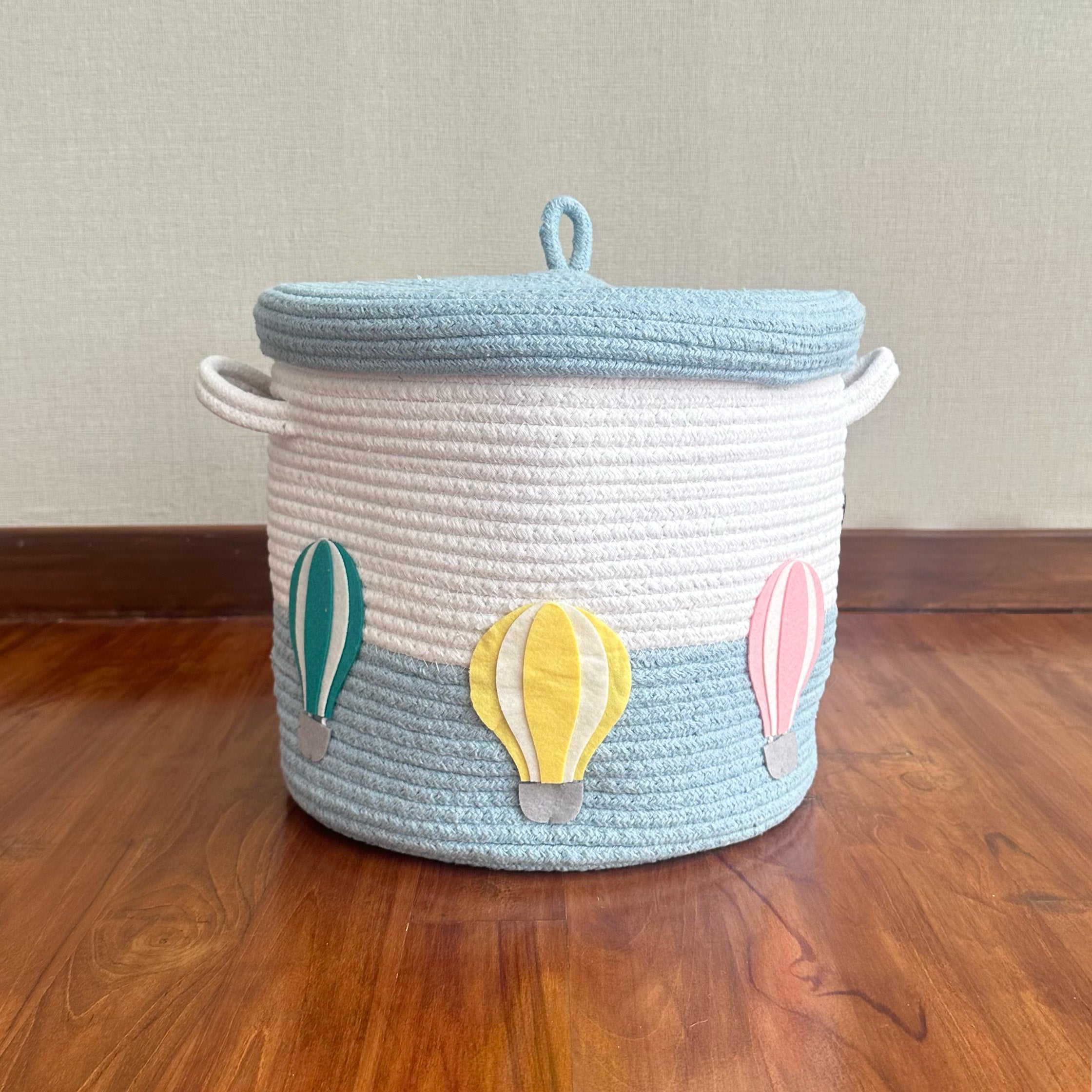 Rope Basket With Lid Medium/Large/Set Of 2