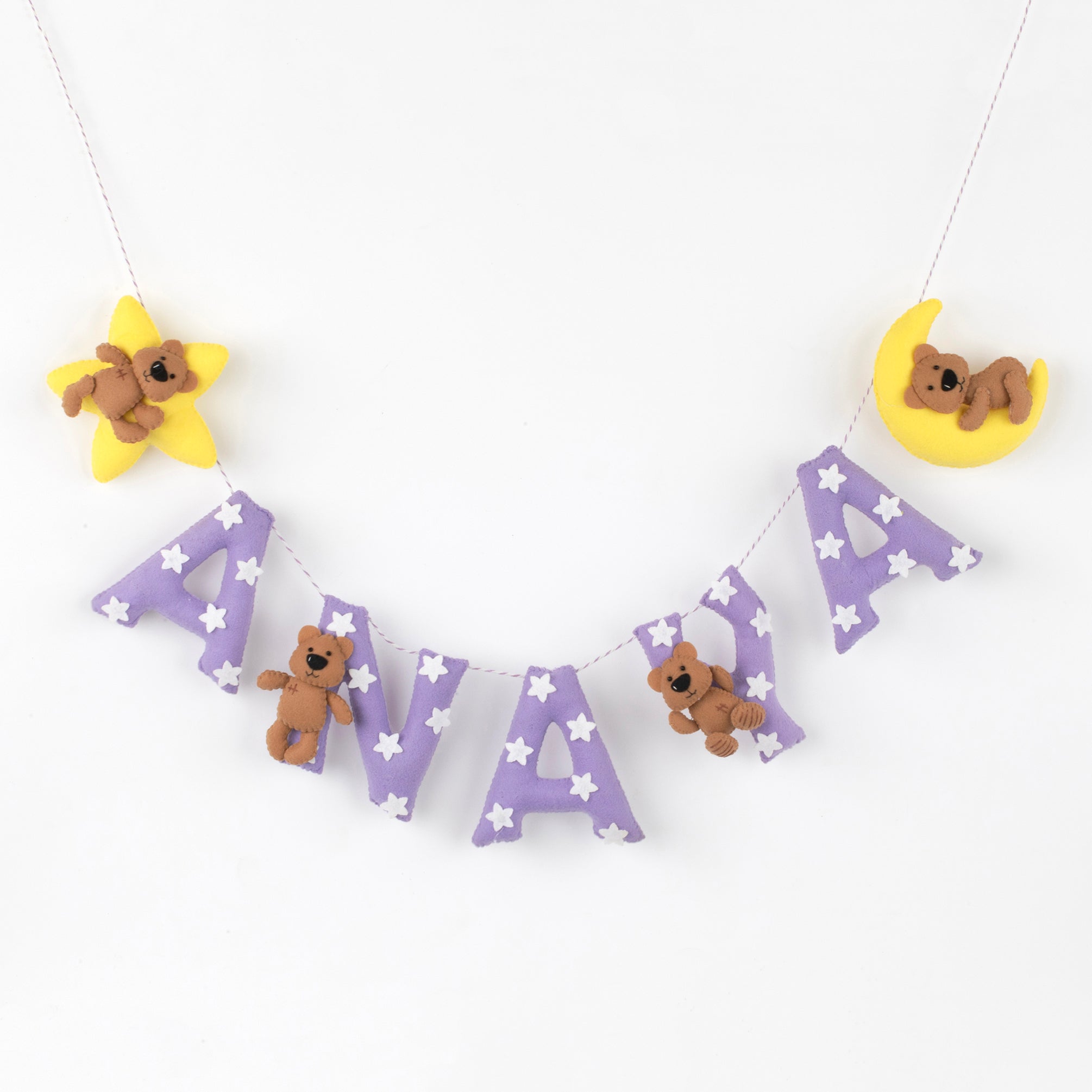 Sweet Dreams Name Bunting/Garland - Lavender