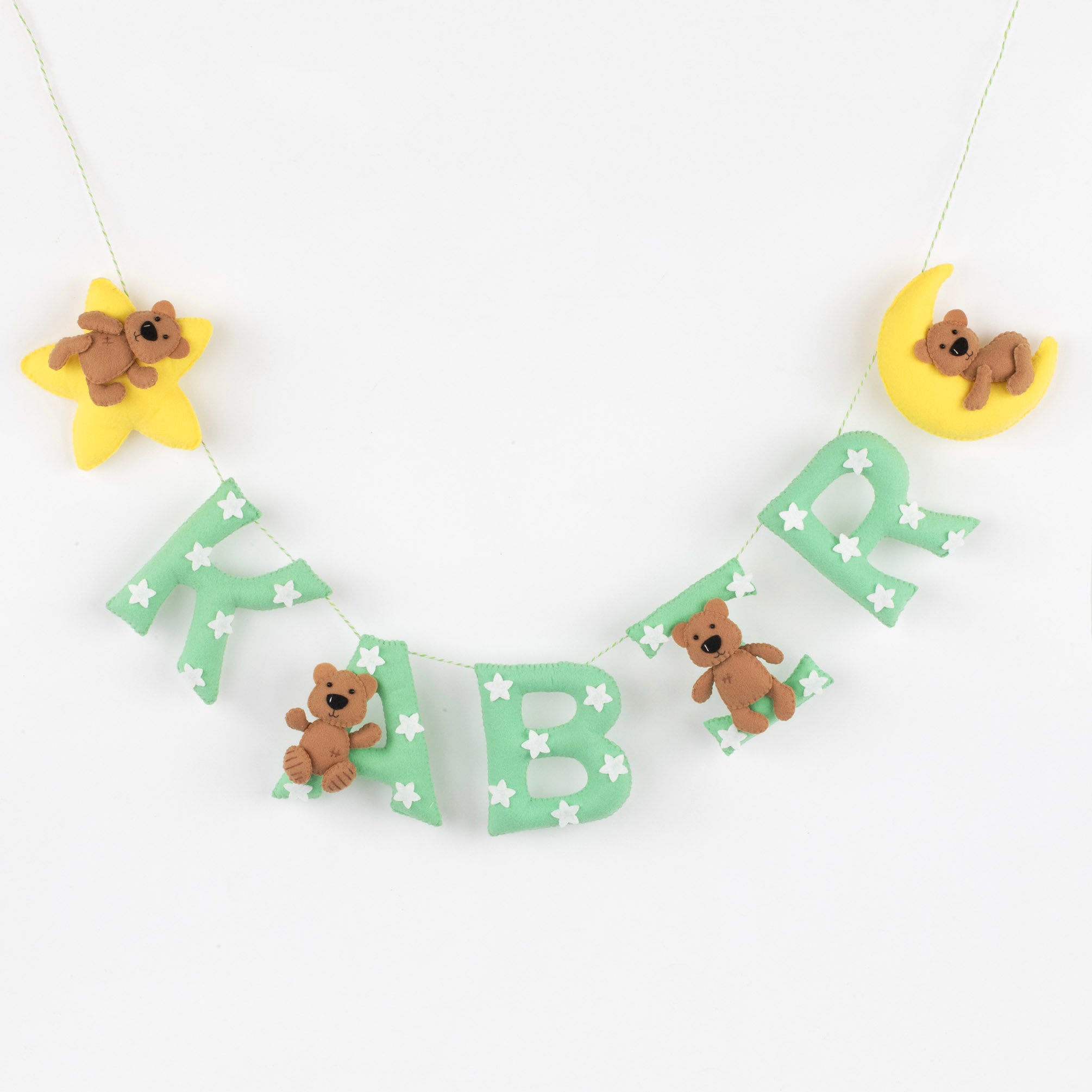 Sweet Dreams Name Bunting/Garland - Mint Green