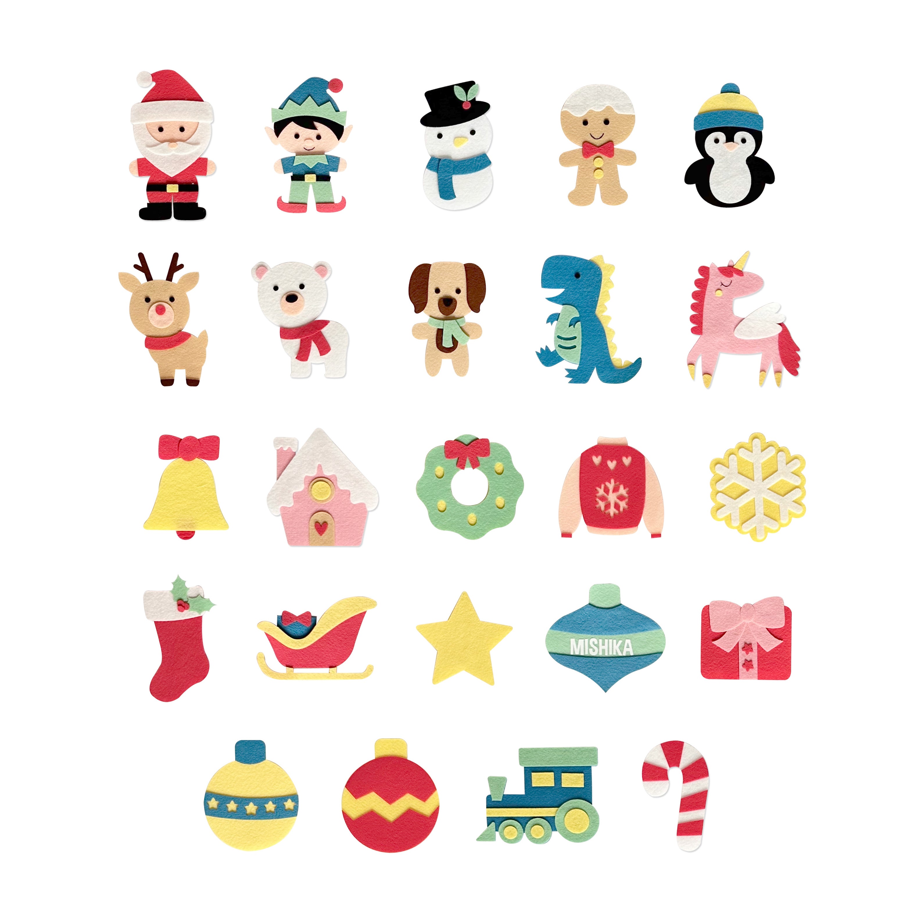 DIY Christmas Tree with 24 Ornaments