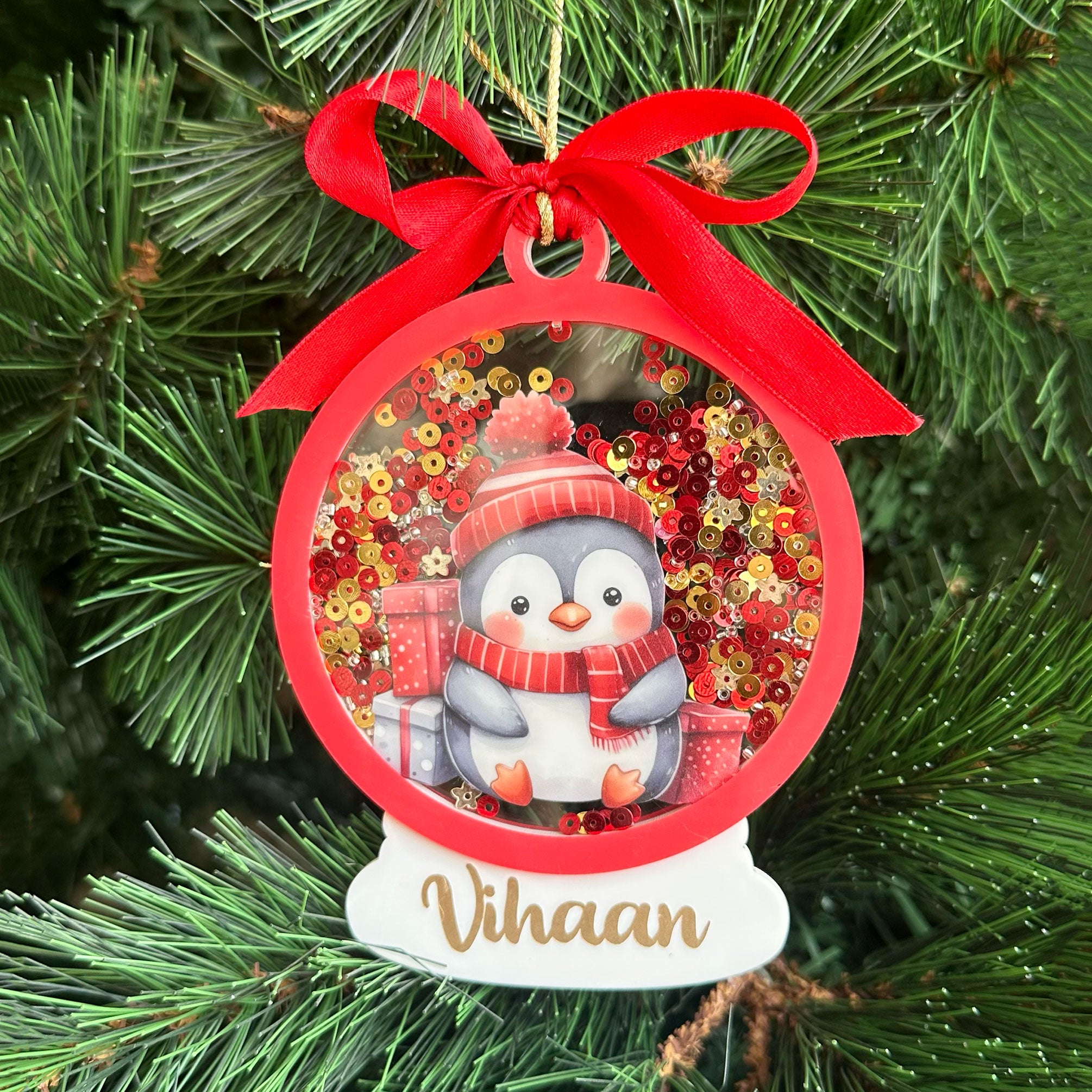 Sparkly Snow Globe Ornament