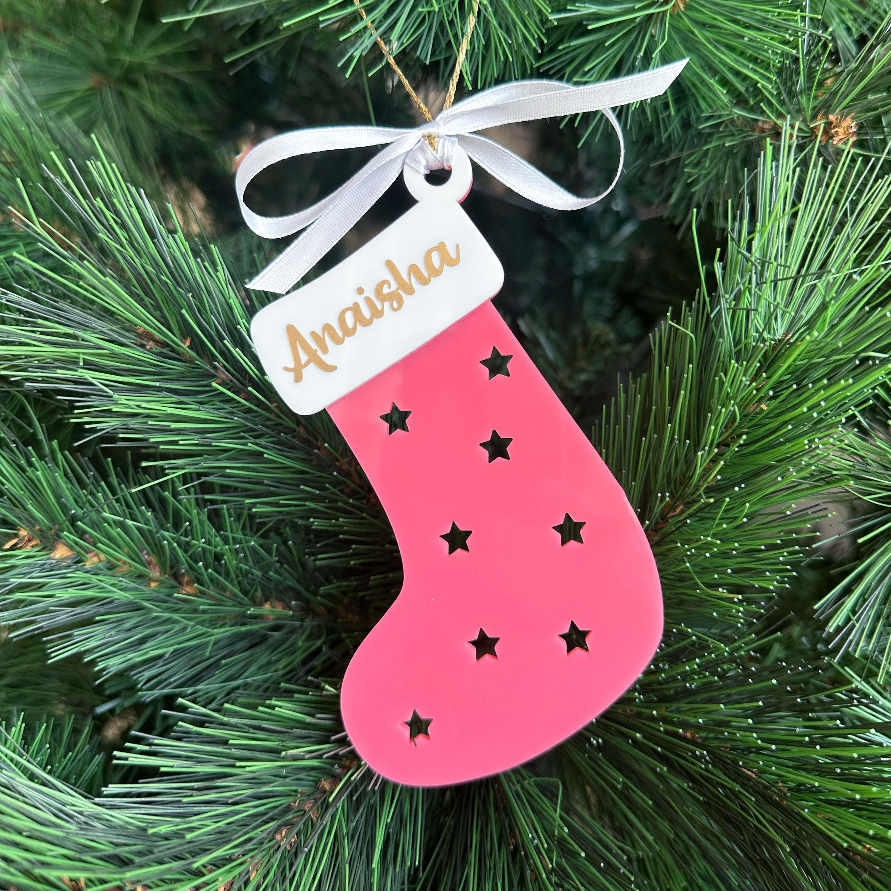 Personalised Stocking Christmas Ornament