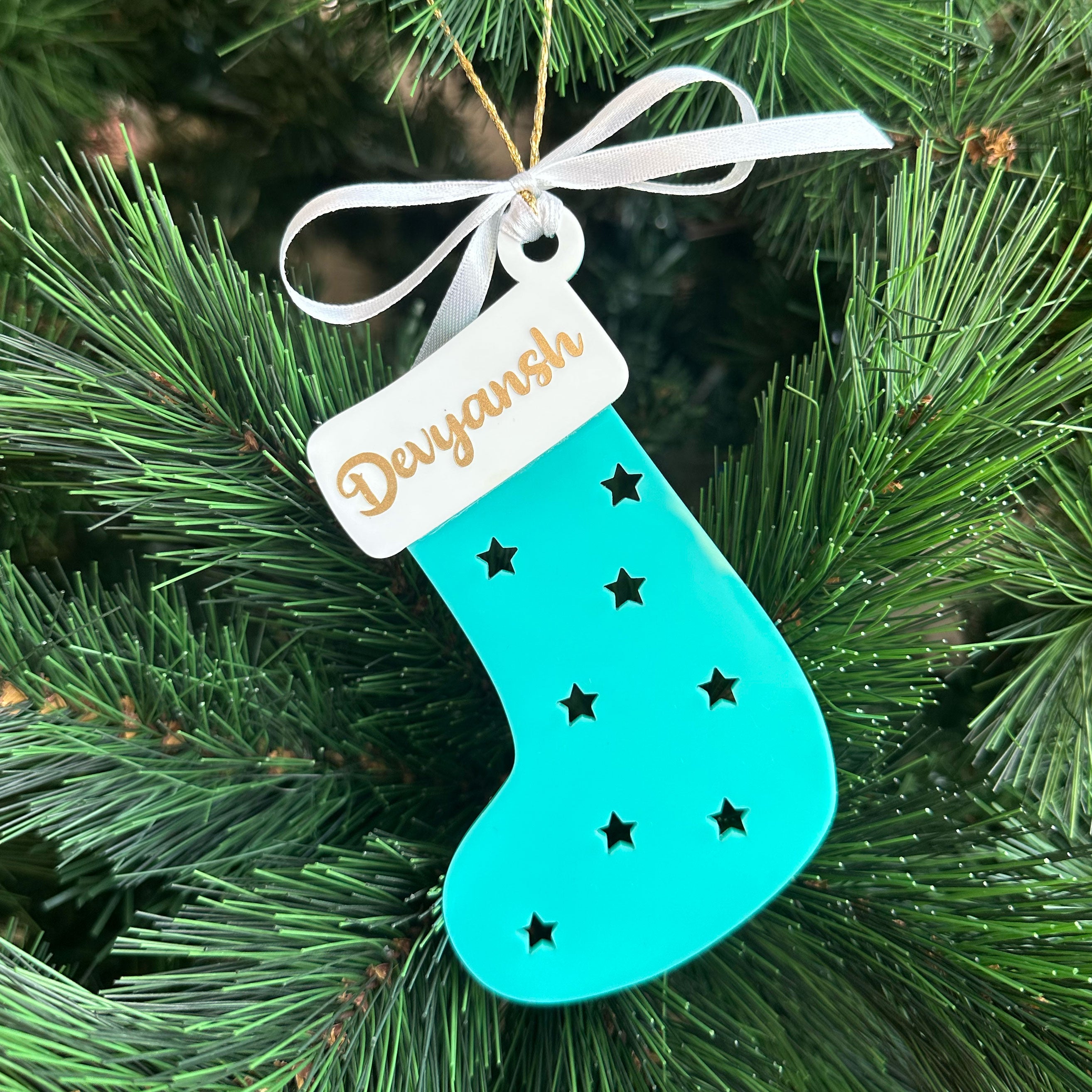 Personalised Stocking Christmas Ornament