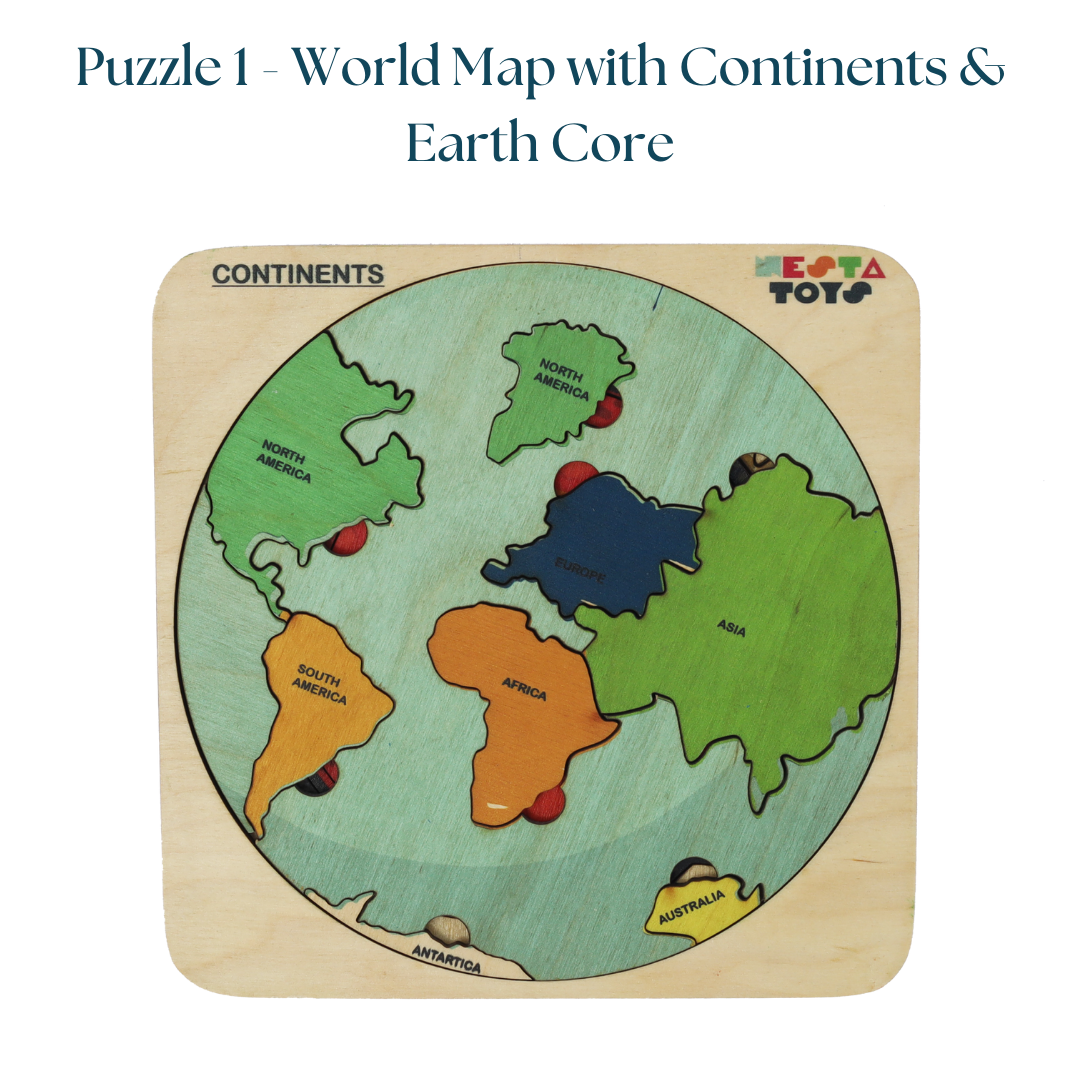 Geography Lover Combo - Earth Core, Water Cycle & Ocean Layer Puzzle