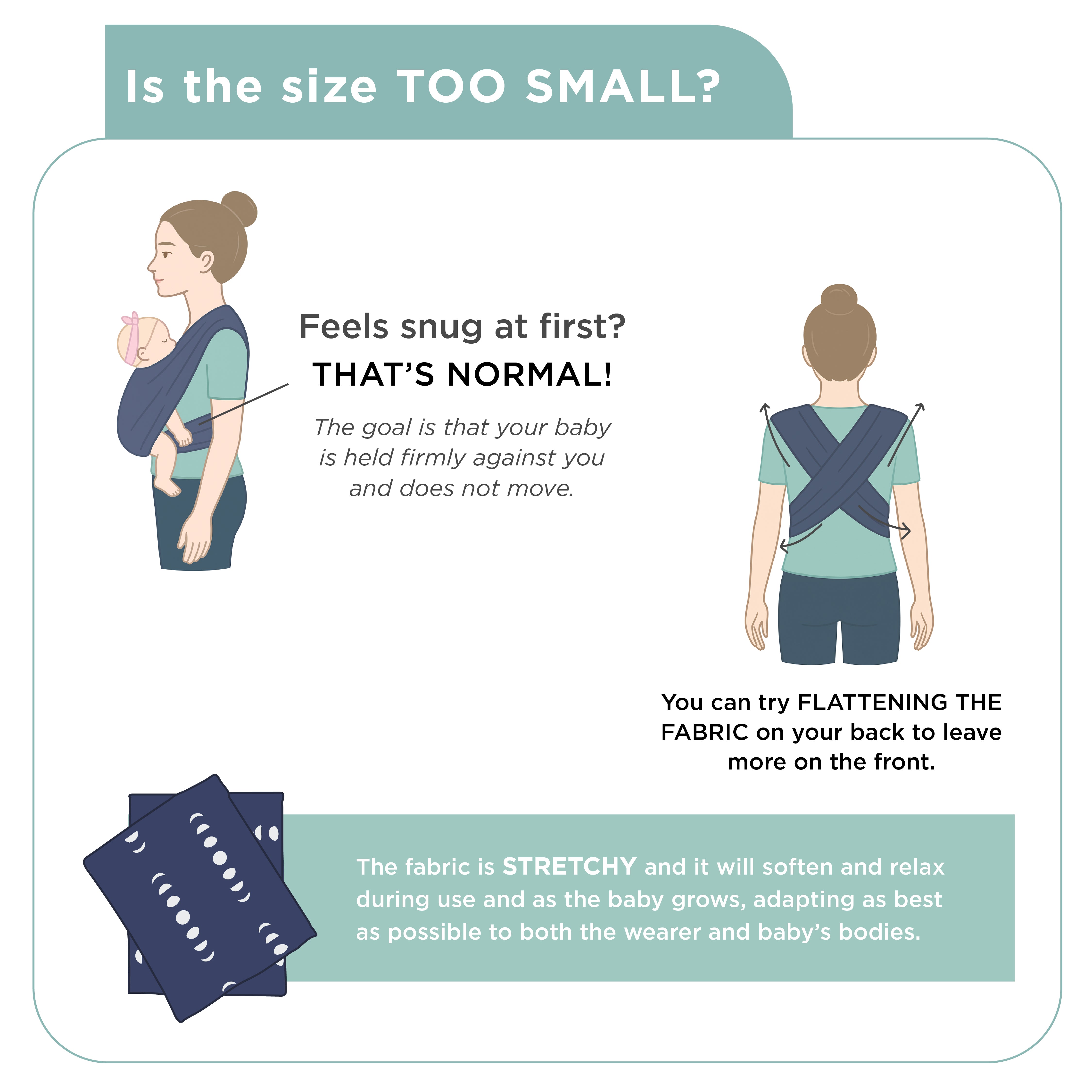 Masilo 'Godilo' Organic Cotton Baby Carrier - Leaf (From Birth to 12kgs)