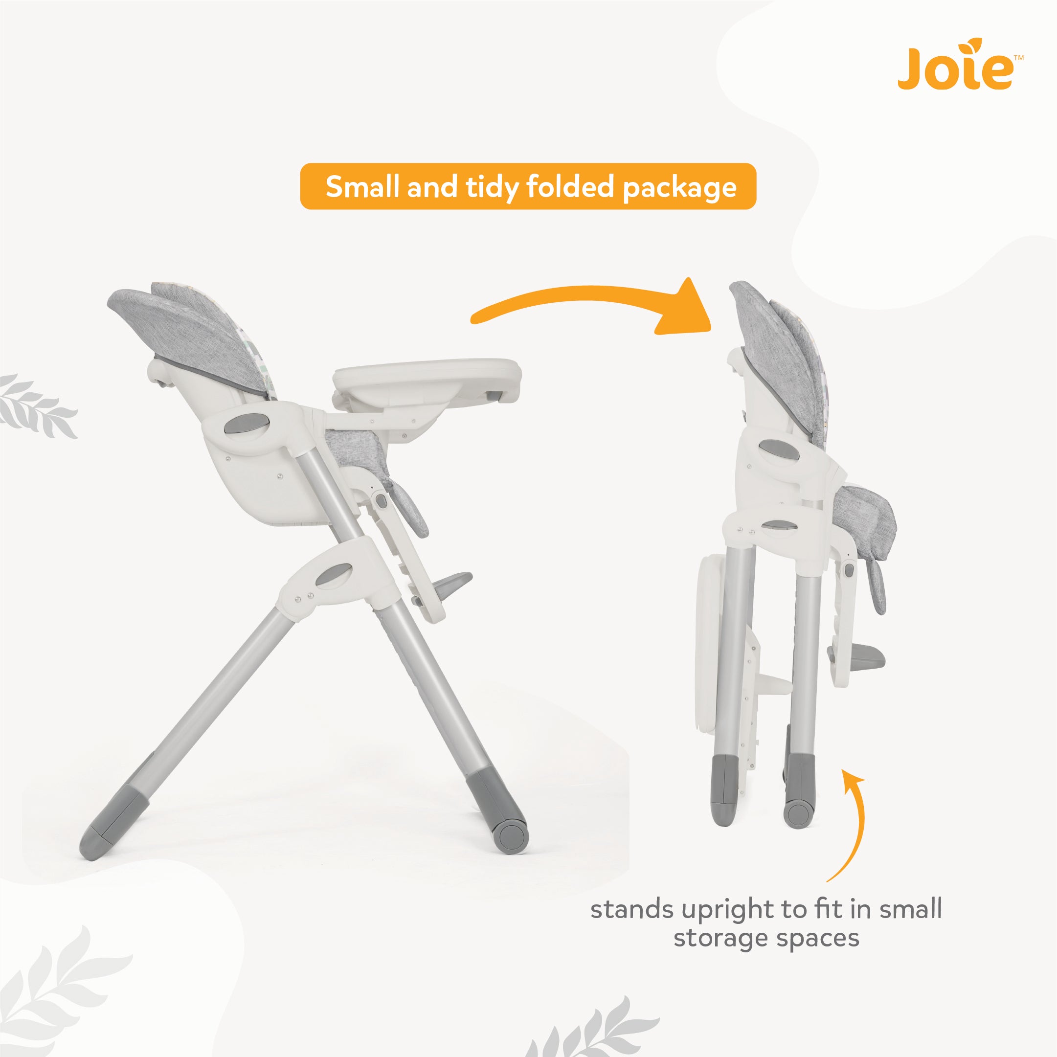 JOIE High Chair Mimzy Recline Wild Muted Birth+ to 15 Kgs