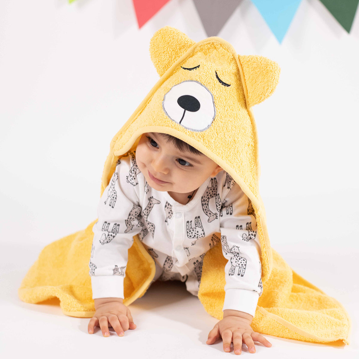 Tiny Snooze Hooded Towel