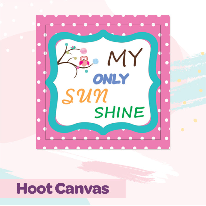 Hoot Theme Canvas For Wall