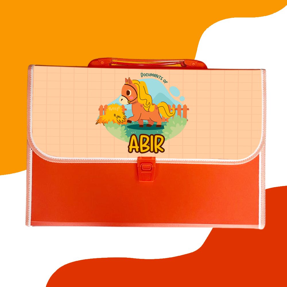 Personalised Orange Folder