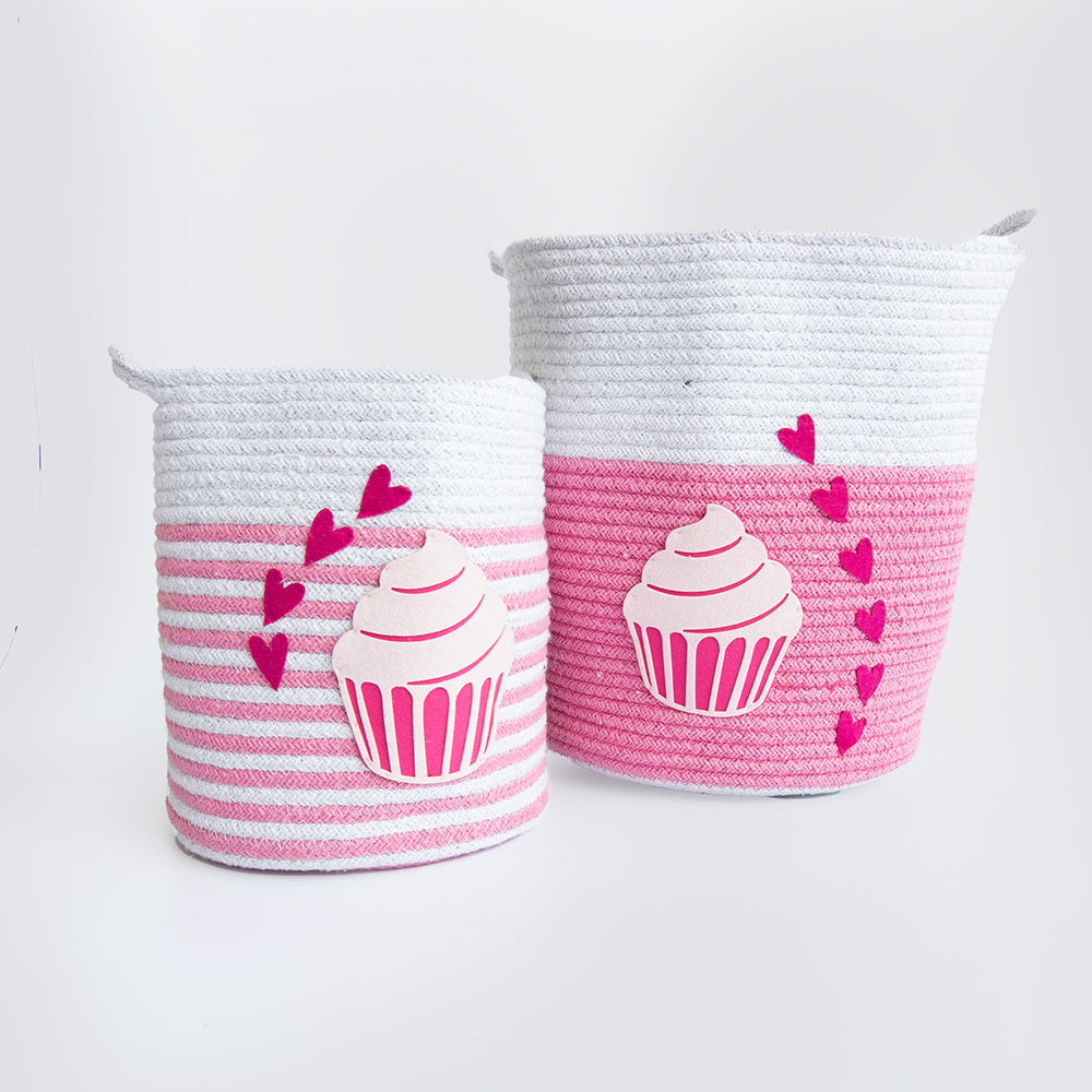 Cotton Rope Basket - Set Of 2