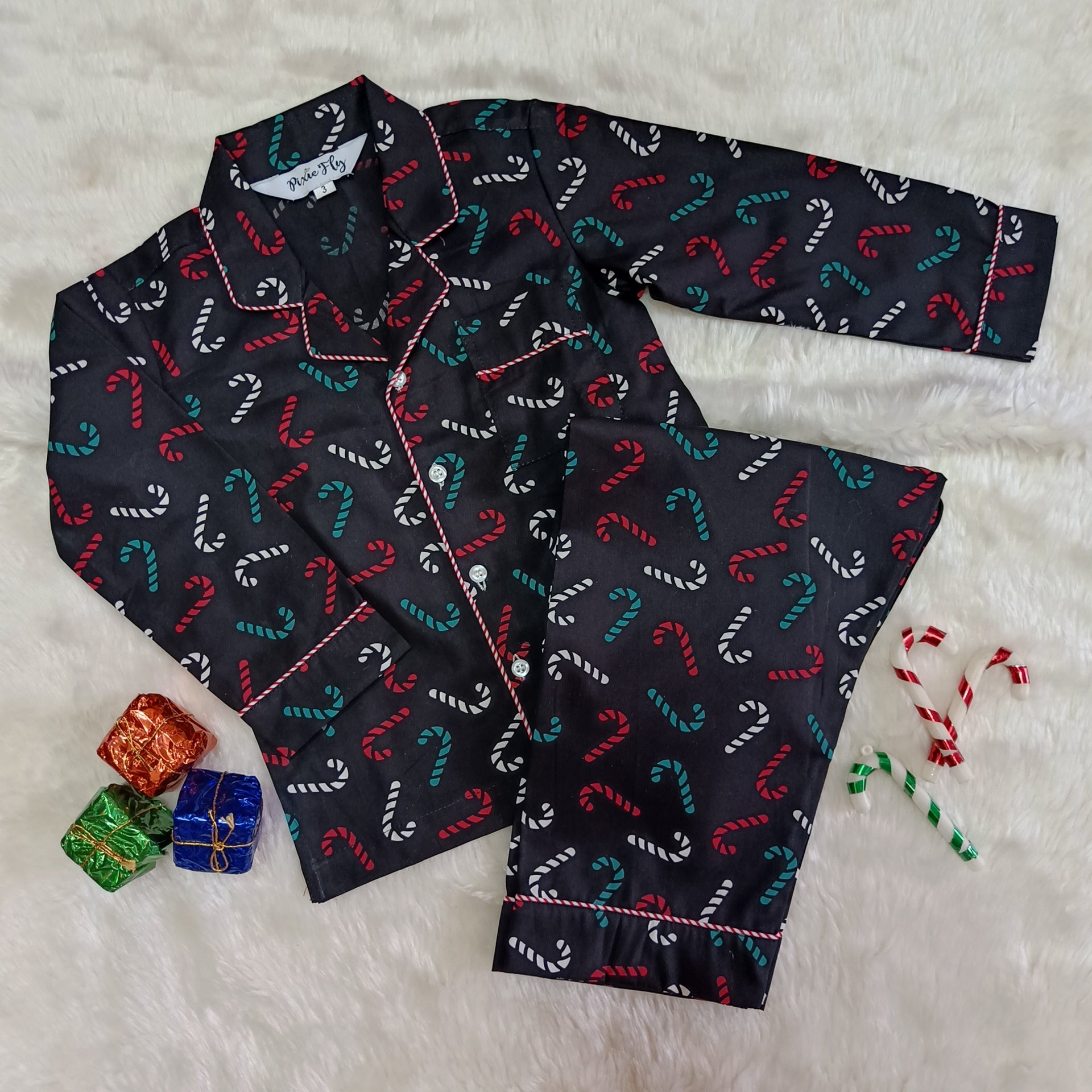 Kid's Pyjama Set - Candy Cane