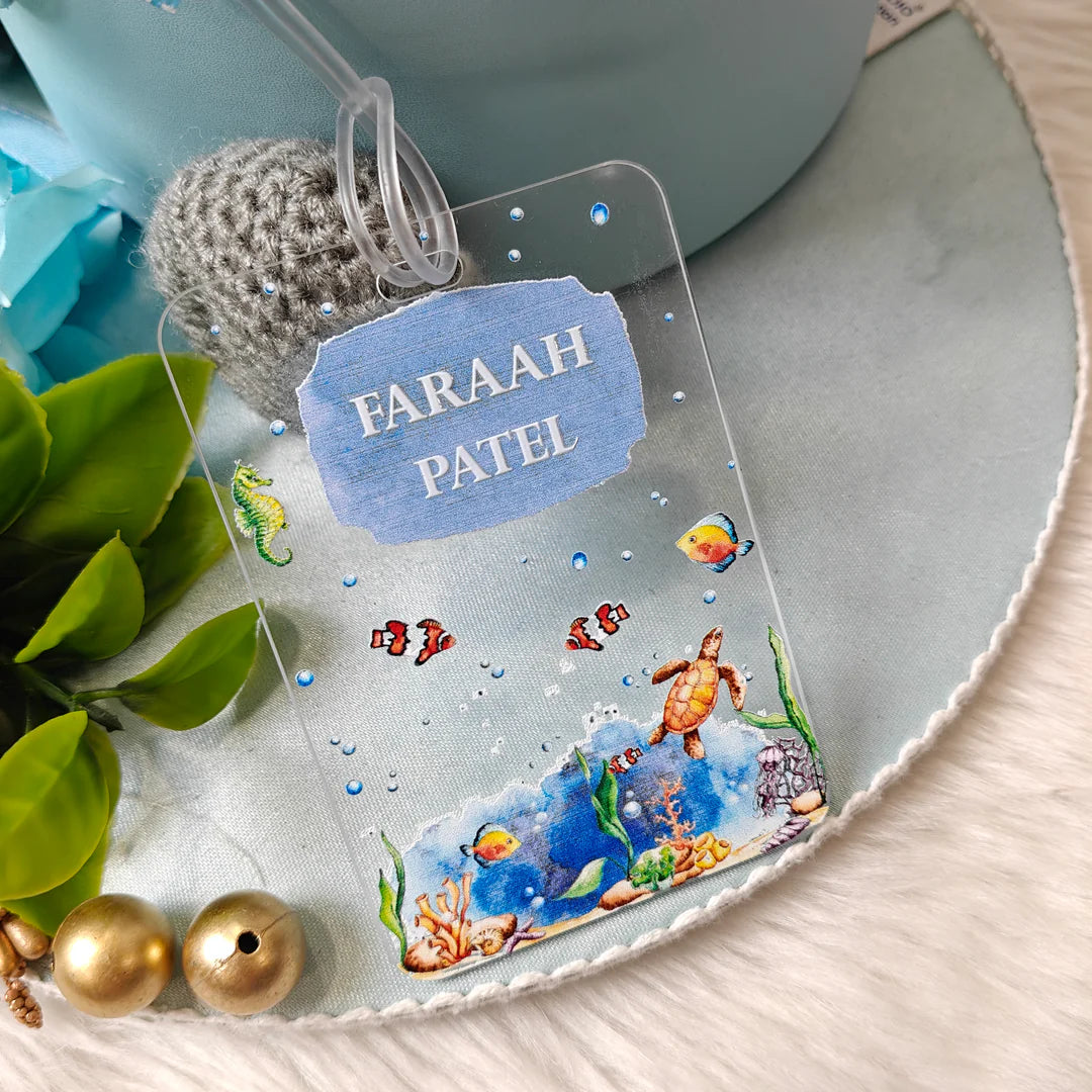 Personalised Acrylic Luggage Tag