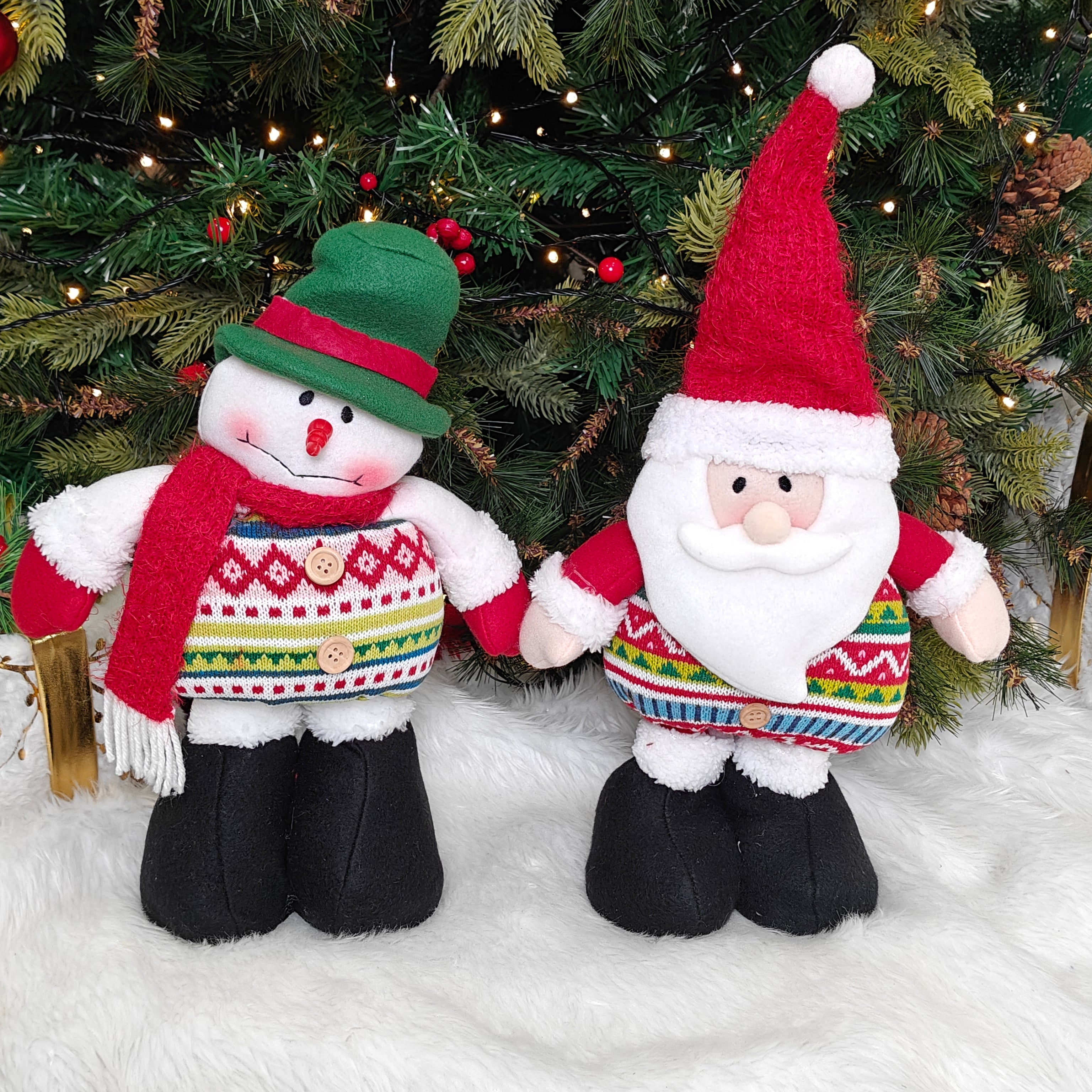 Cozy Knit Festive Duo - Extendable Legs