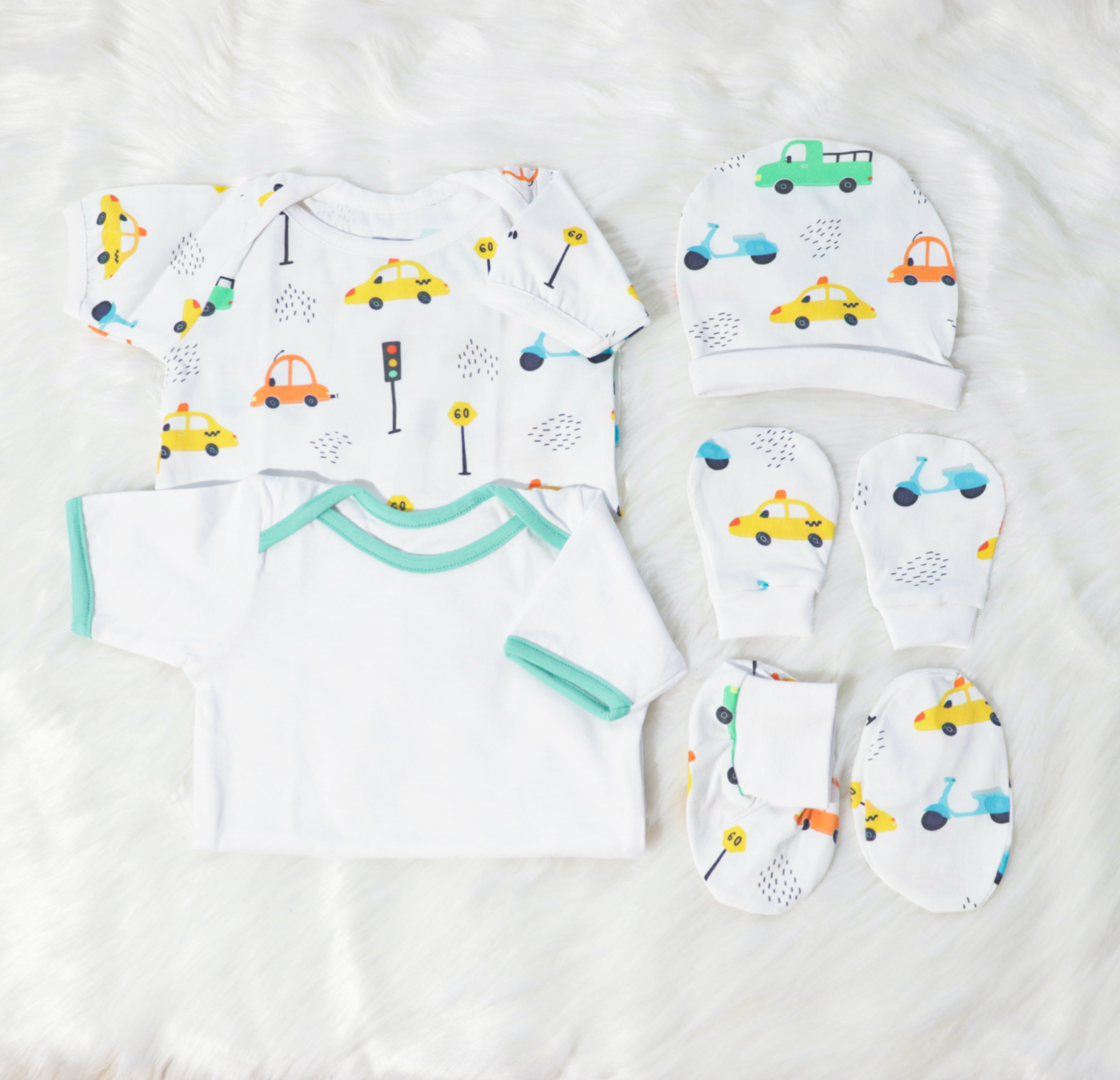 Beep Beep - Newborn Bodysuits Bundle