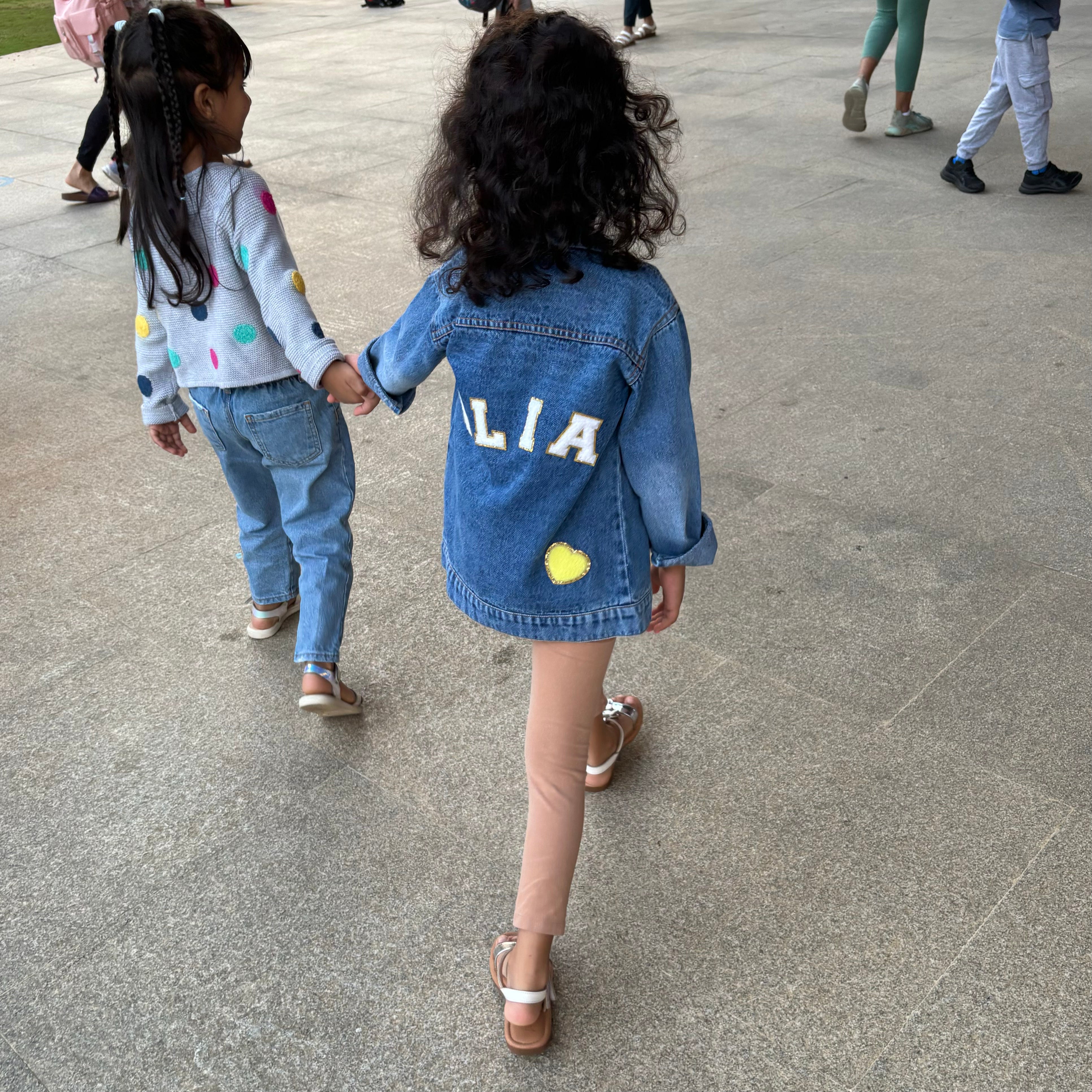 Personalised Denim Jackets with Letter Patches