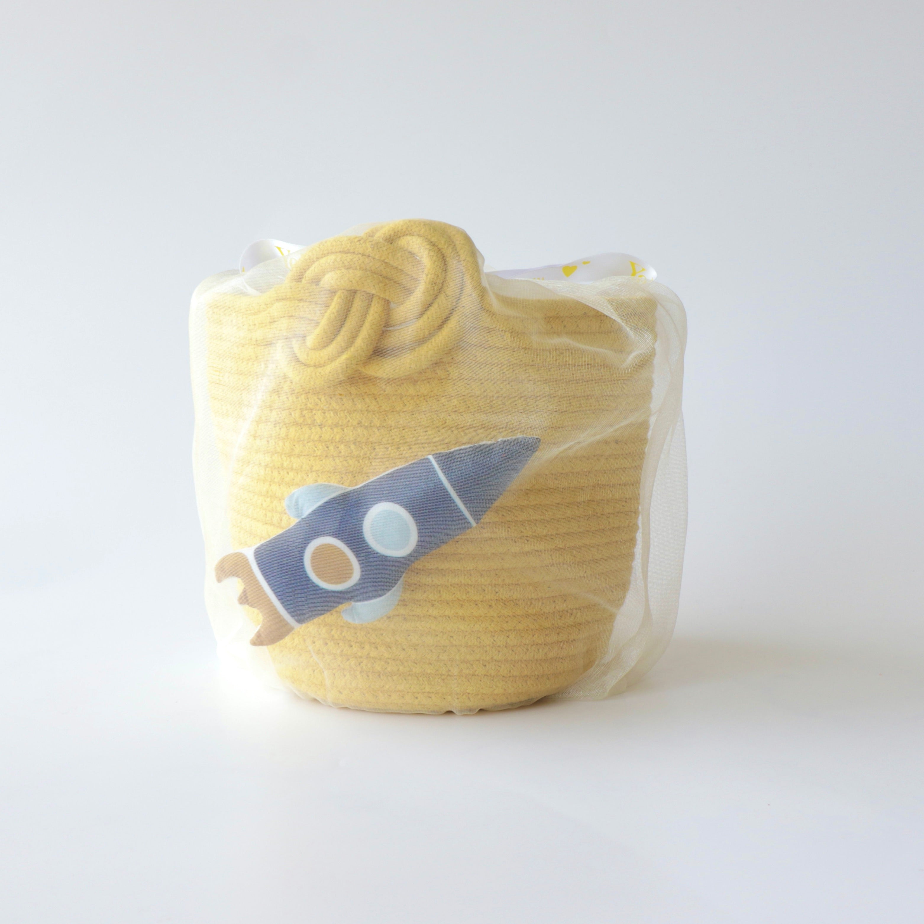 Multipurpose Storage Knotted Basket - Yellow (Rocket)