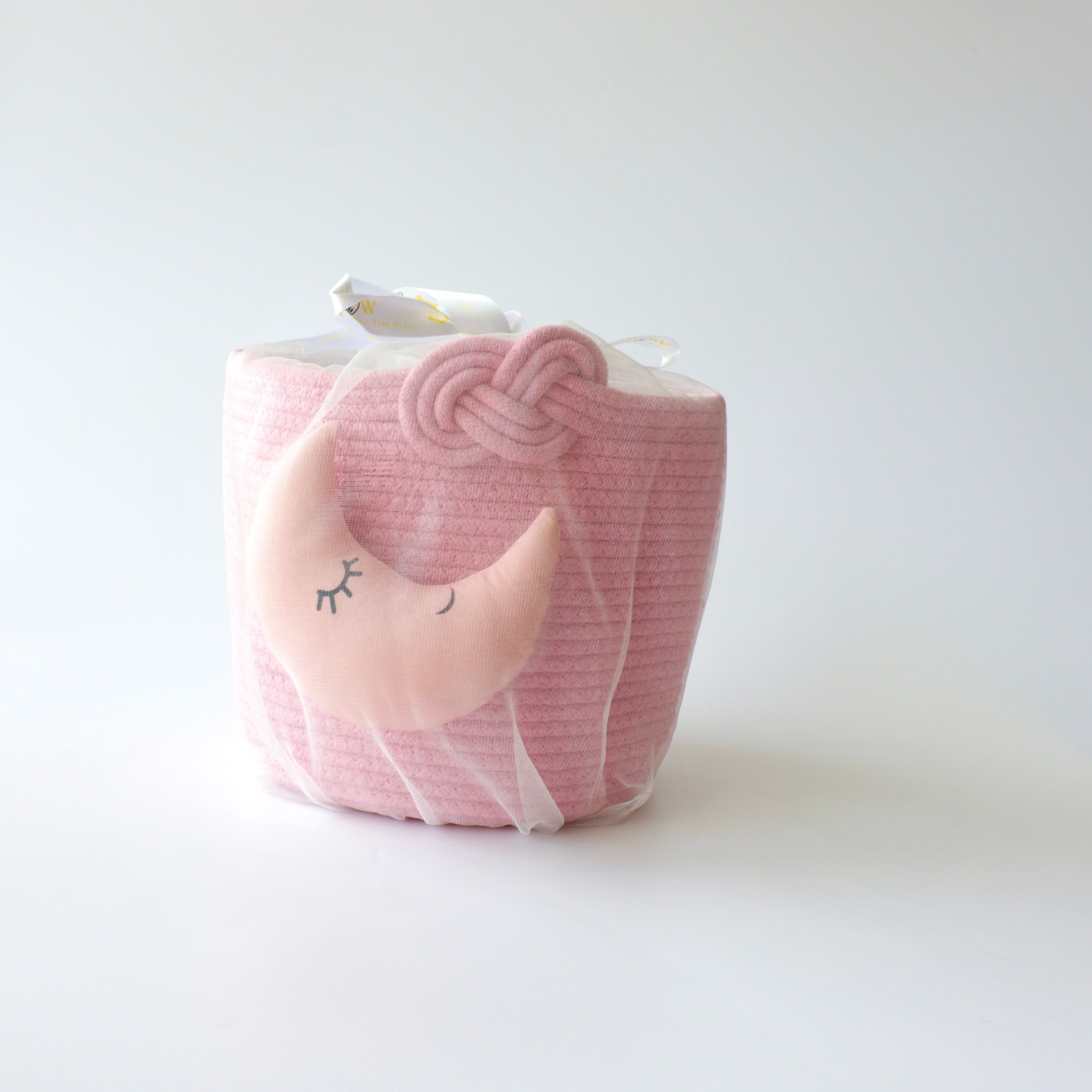 Multipurpose Storage Knotted Basket - Pink (Moon)
