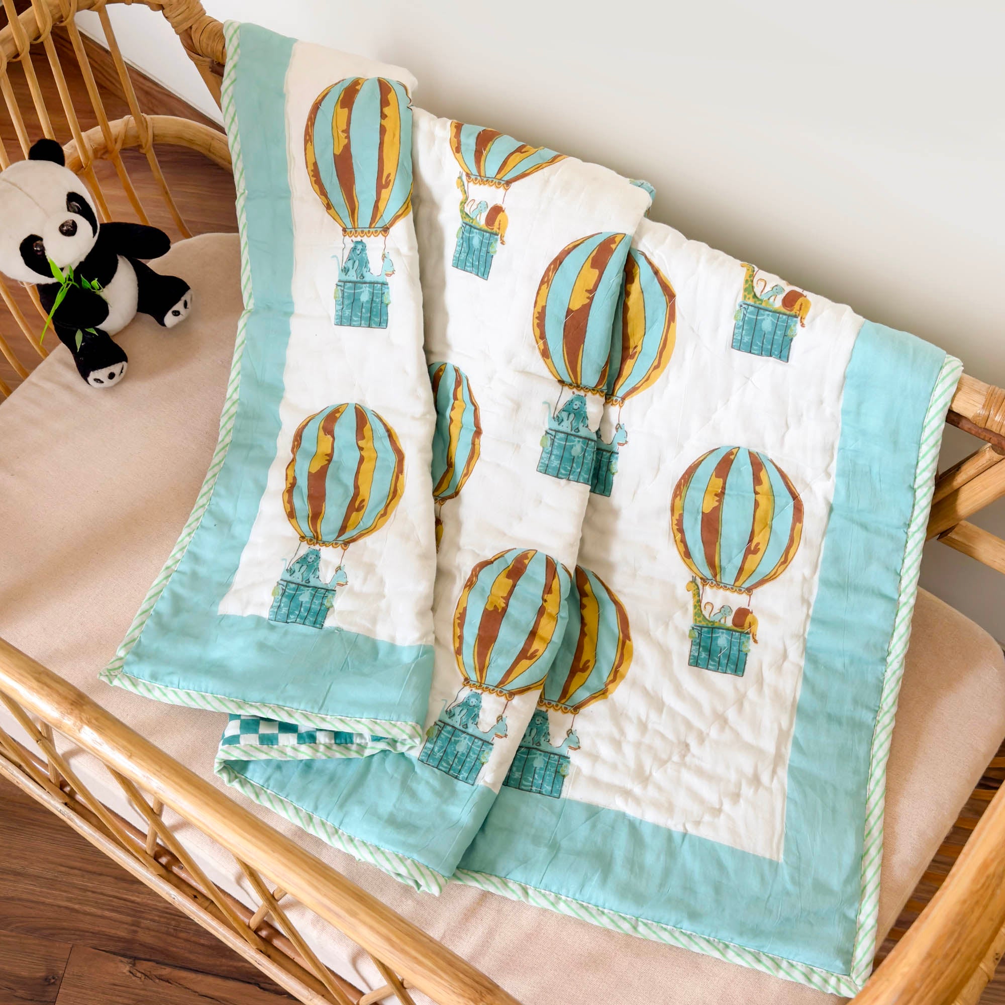 Kicks & Crawl - Fly High Quilted Thick Blanket