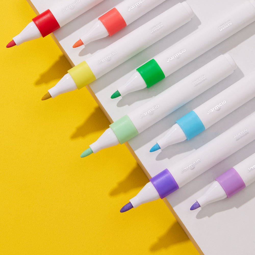 Jar Melo Acrylic Paint Markers With Bag- 36 Colors-Arts & Crafts-Jarmelo-Toycra