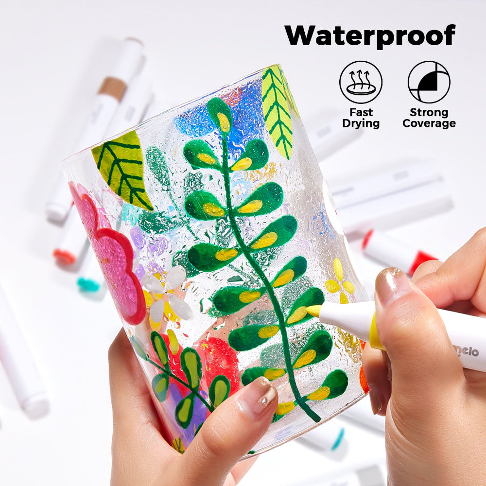 Jar Melo Acrylic Paint Markers With Bag- 36 Colors-Arts & Crafts-Jarmelo-Toycra