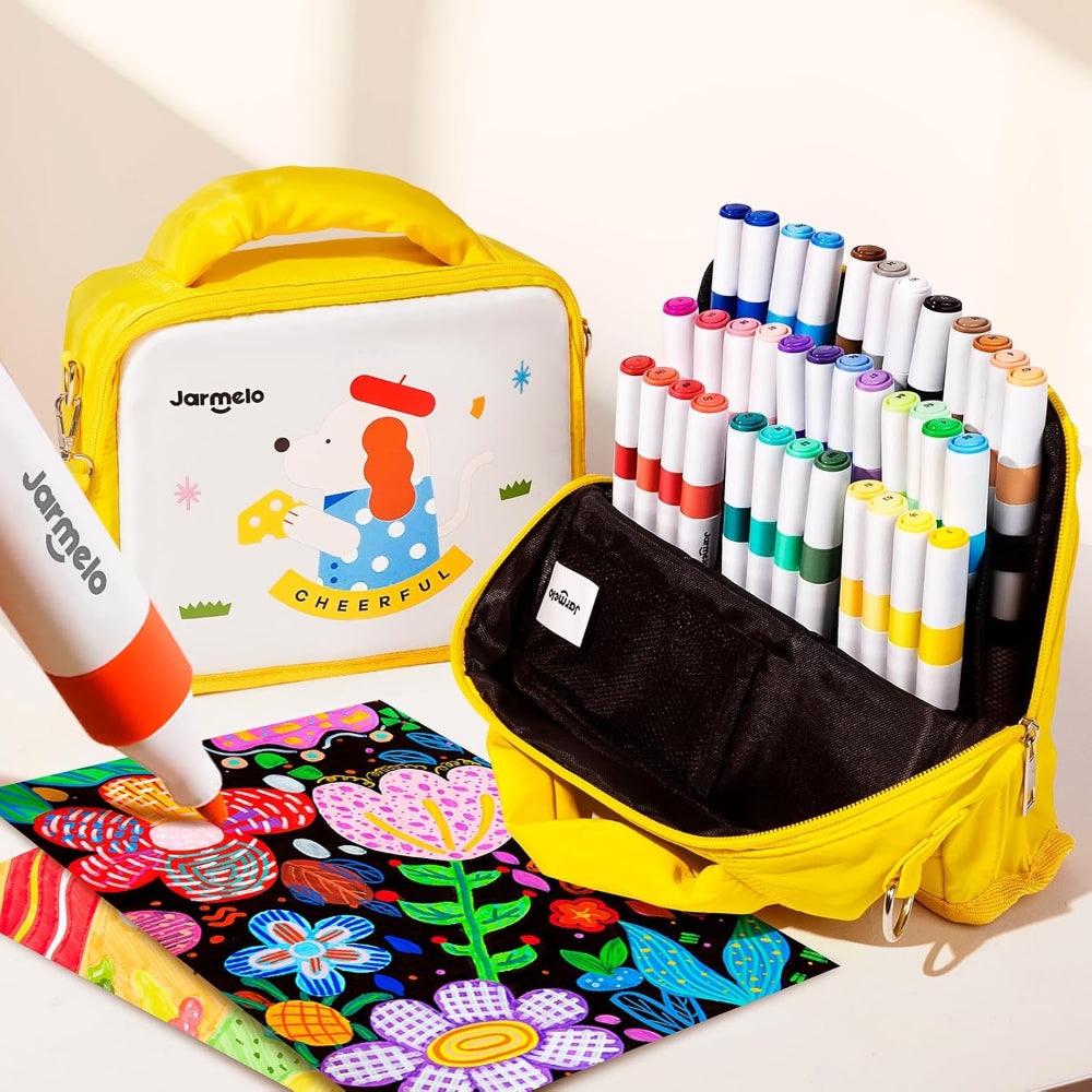 Jar Melo Acrylic Paint Markers With Bag- 36 Colors-Arts & Crafts-Jarmelo-Toycra