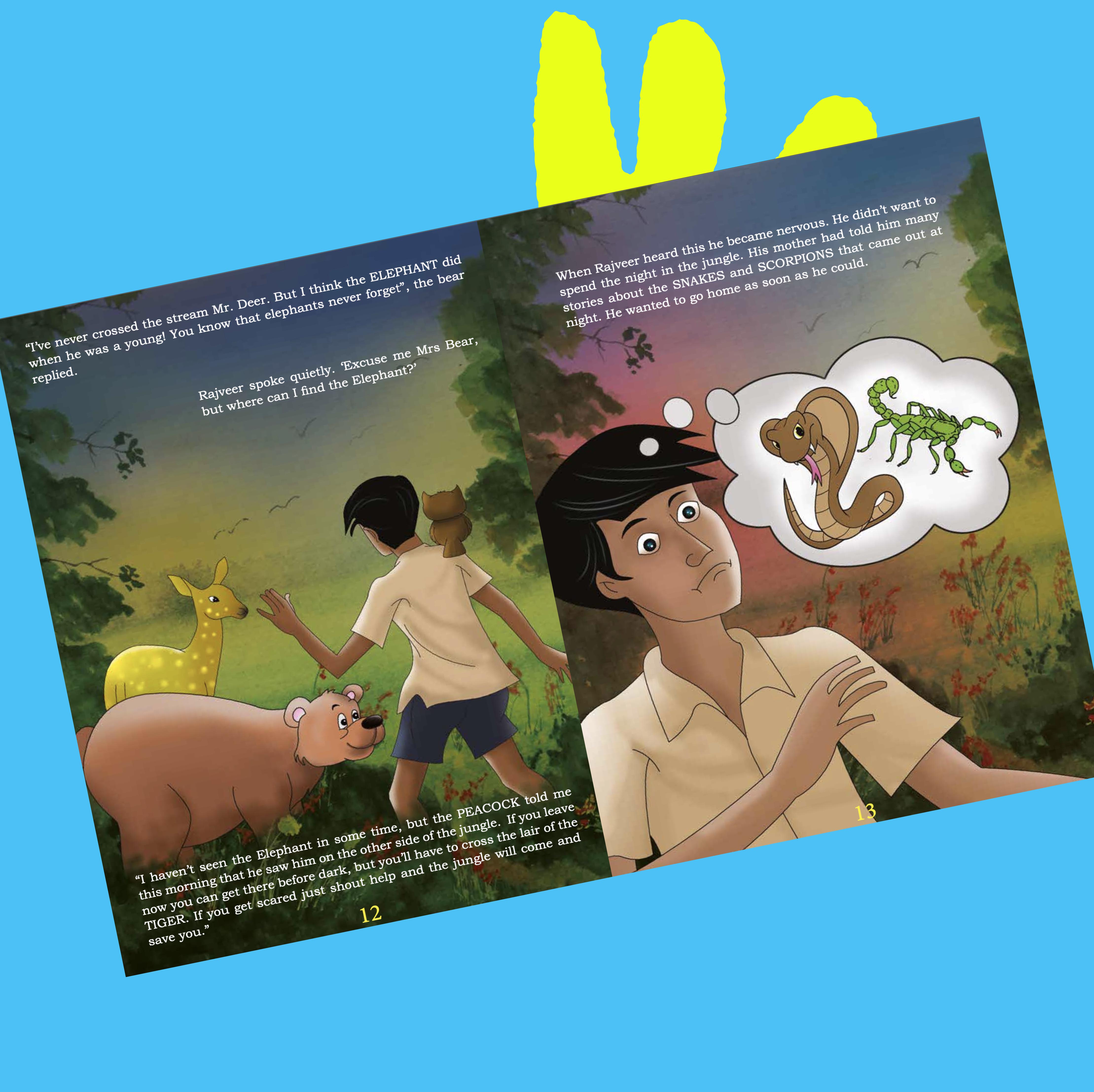 Personalised Story Book Jungle Adventure Story (Boys)