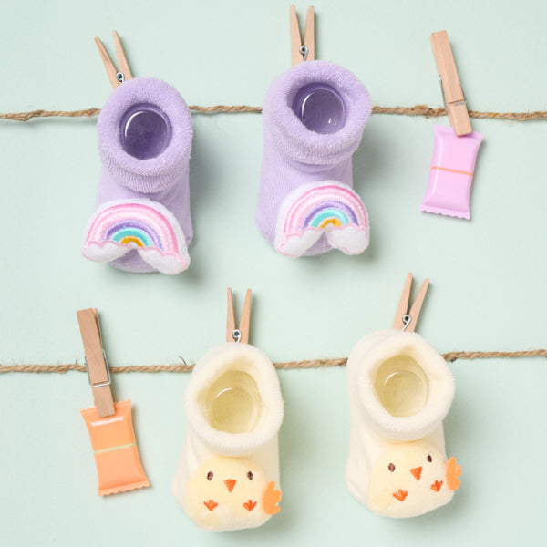Rainbow Chick 3D Socks - Pack of 2
